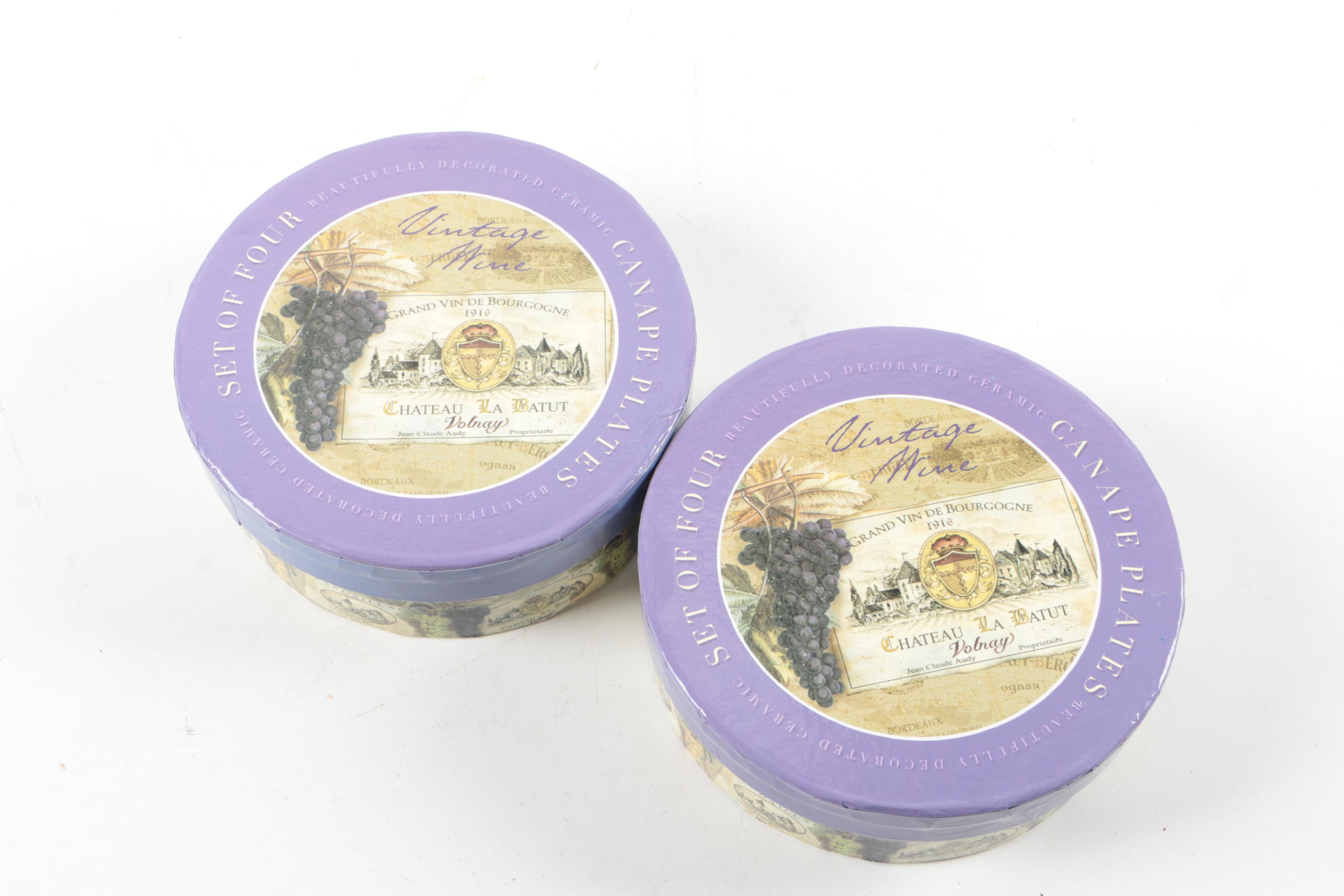 Certified International Canape Plate Set