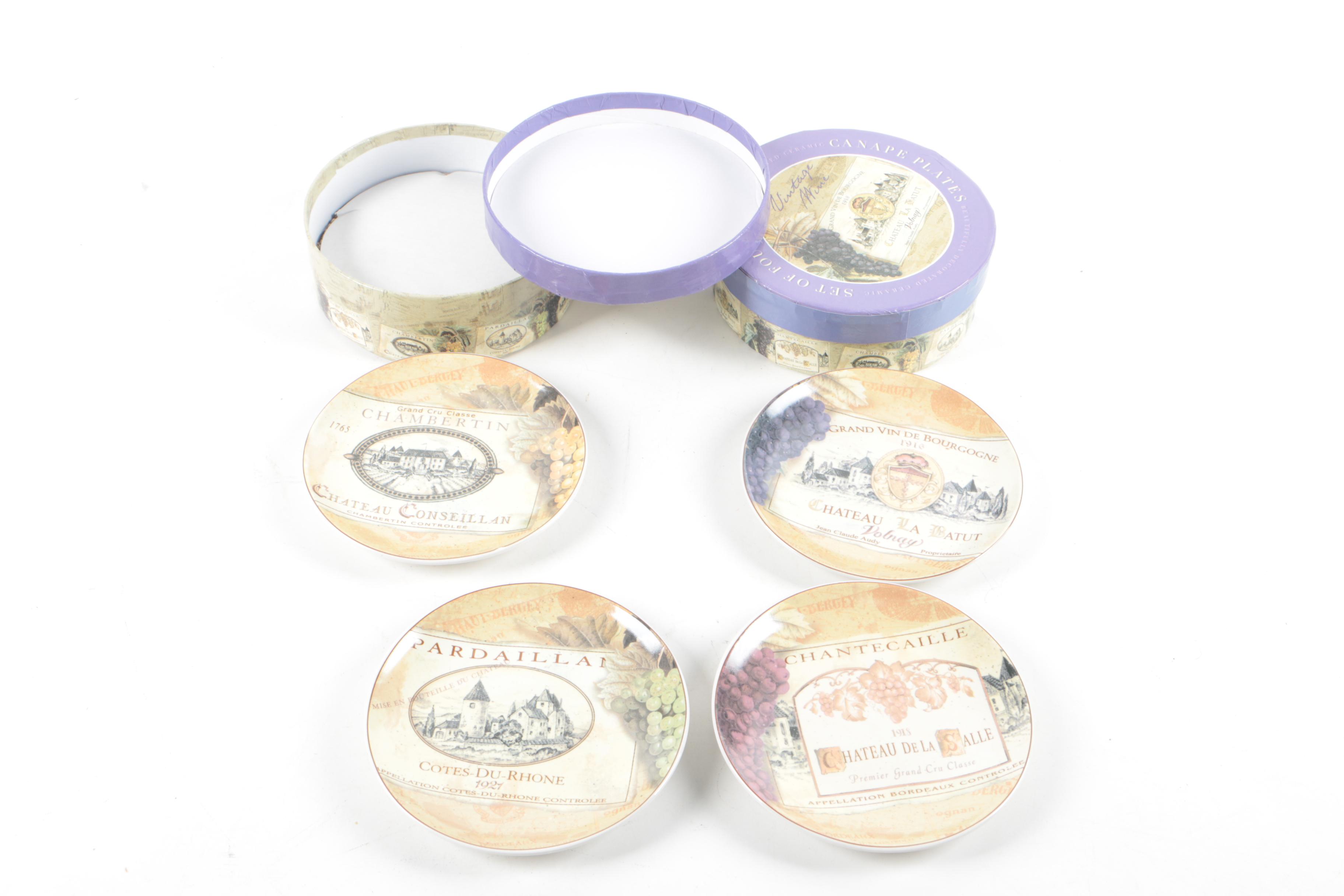 Certified International Canape Plate Set