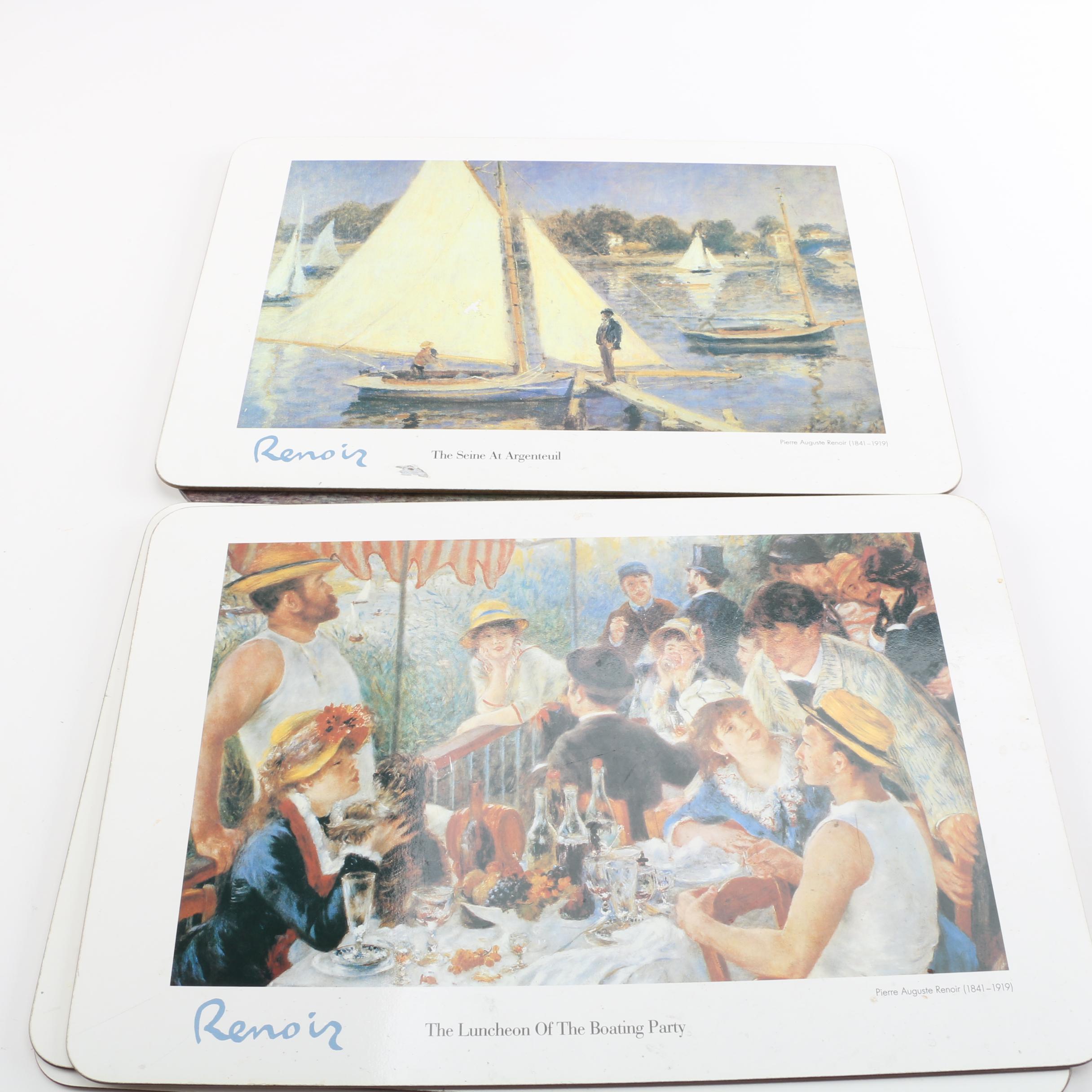 Decorative Renoir Place Mats and Serving Trays