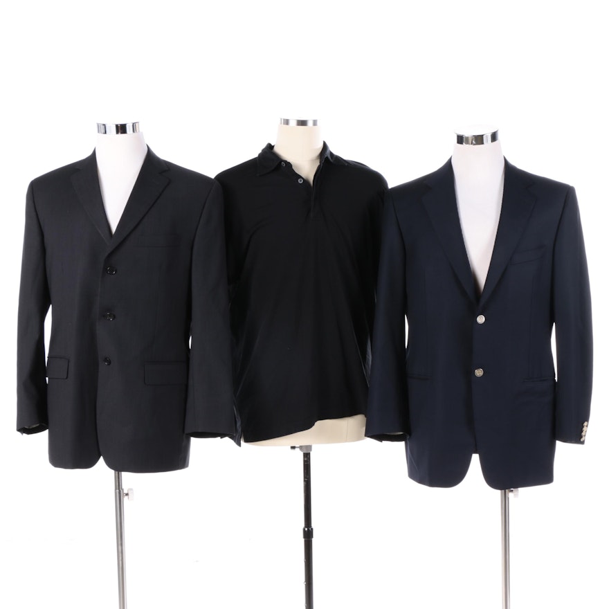 Men's Blazer, Jacket and Shirt Including Barney's New York and Ermenegildo Zegna