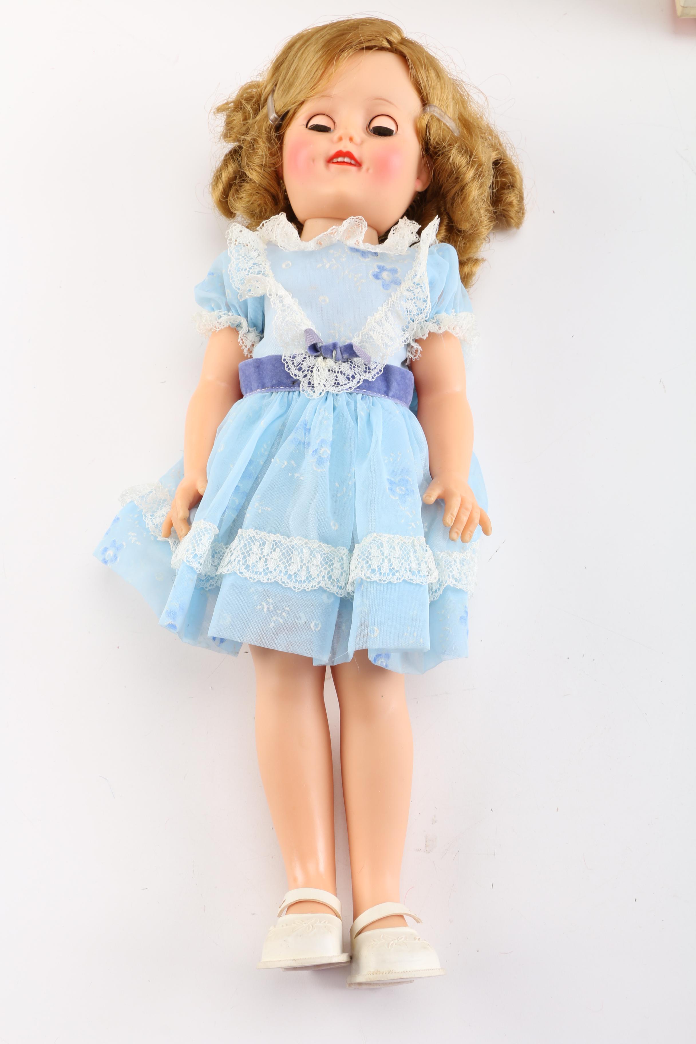 Barbie and Ken Dolls with Case, Accessories, Shirley Temple & Betsy McCall Dolls