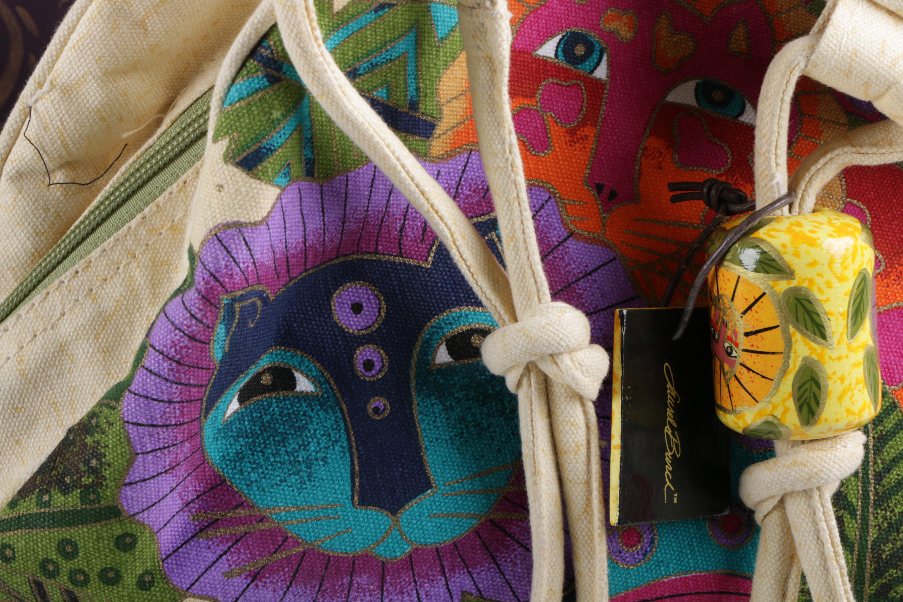 Women's Brighton and Laurel Burch Canvas Shoulder Bags