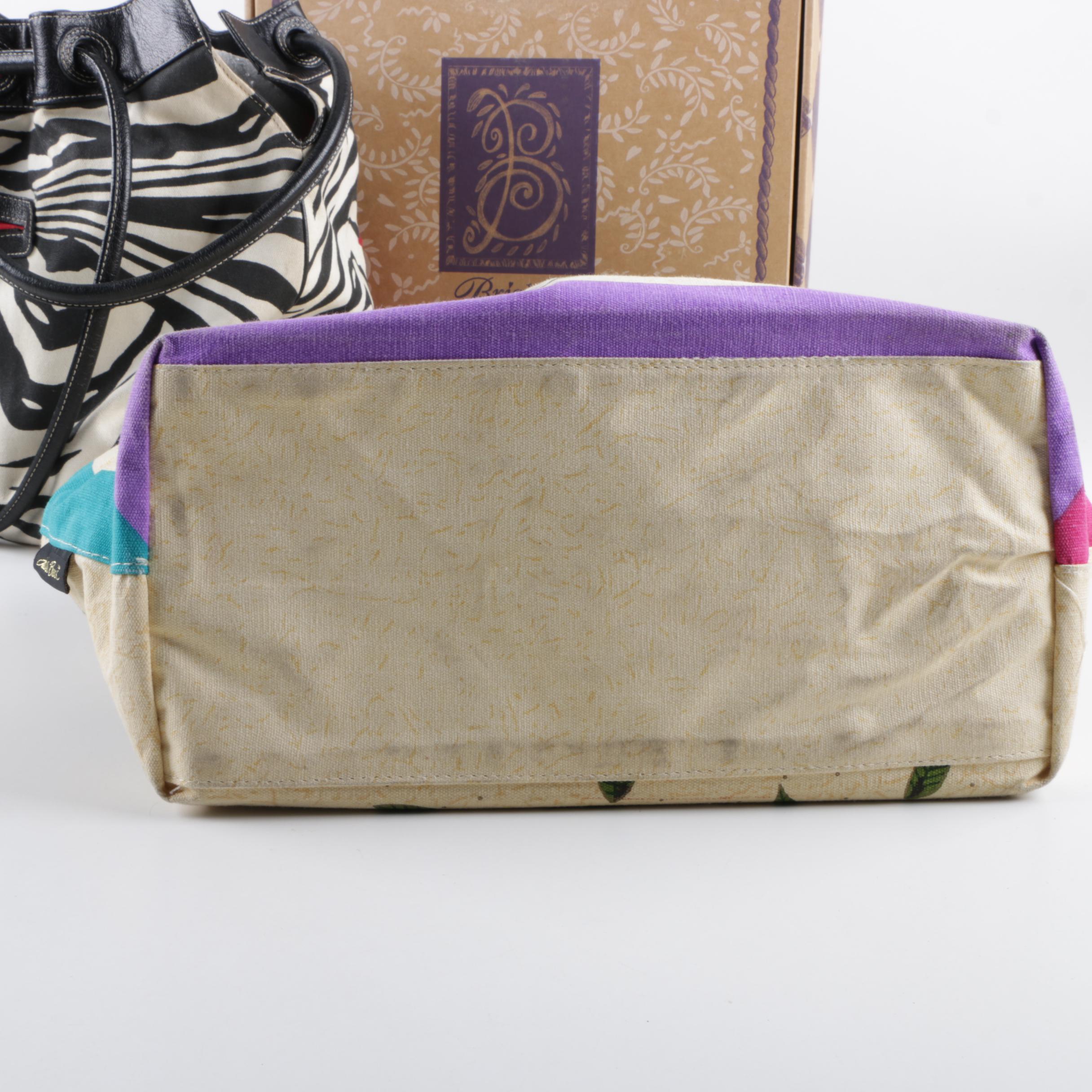 Women's Brighton and Laurel Burch Canvas Shoulder Bags