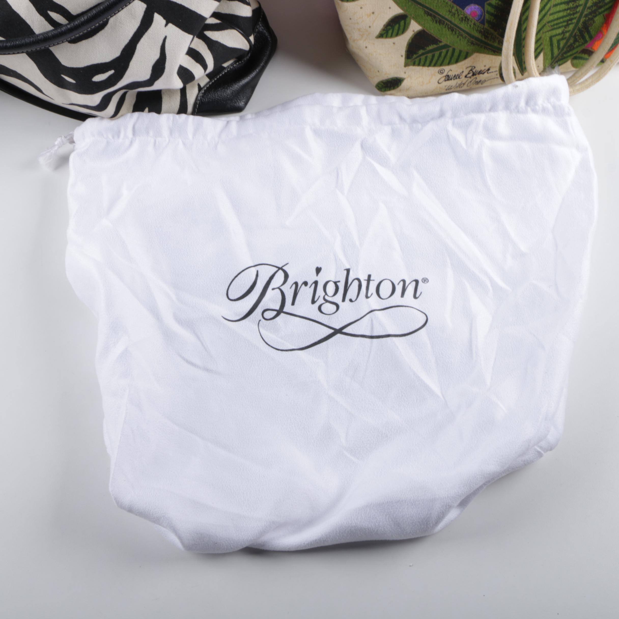 Women's Brighton and Laurel Burch Canvas Shoulder Bags