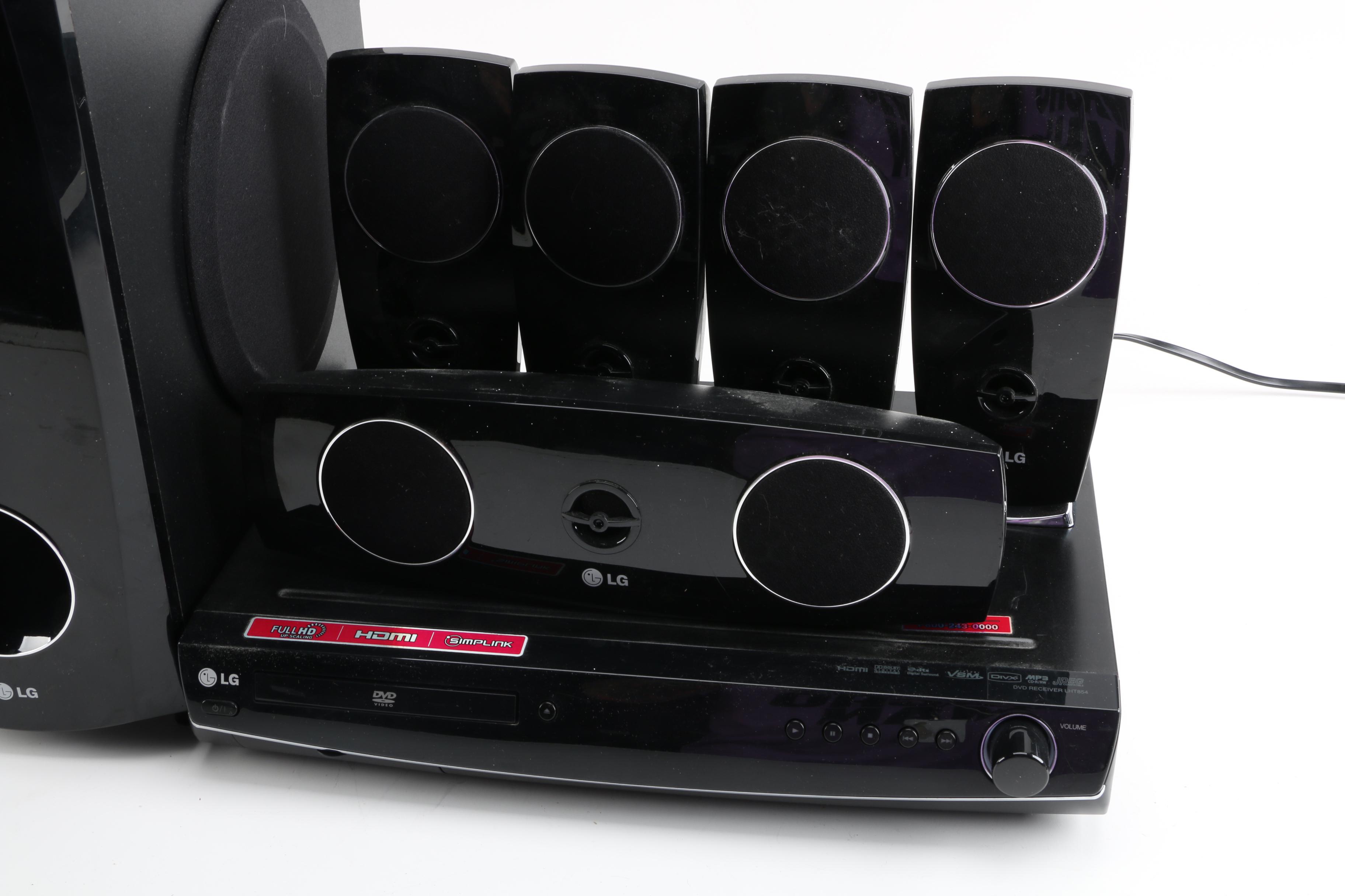 LG Home Theater, Including DVD Receiver and Speaker System