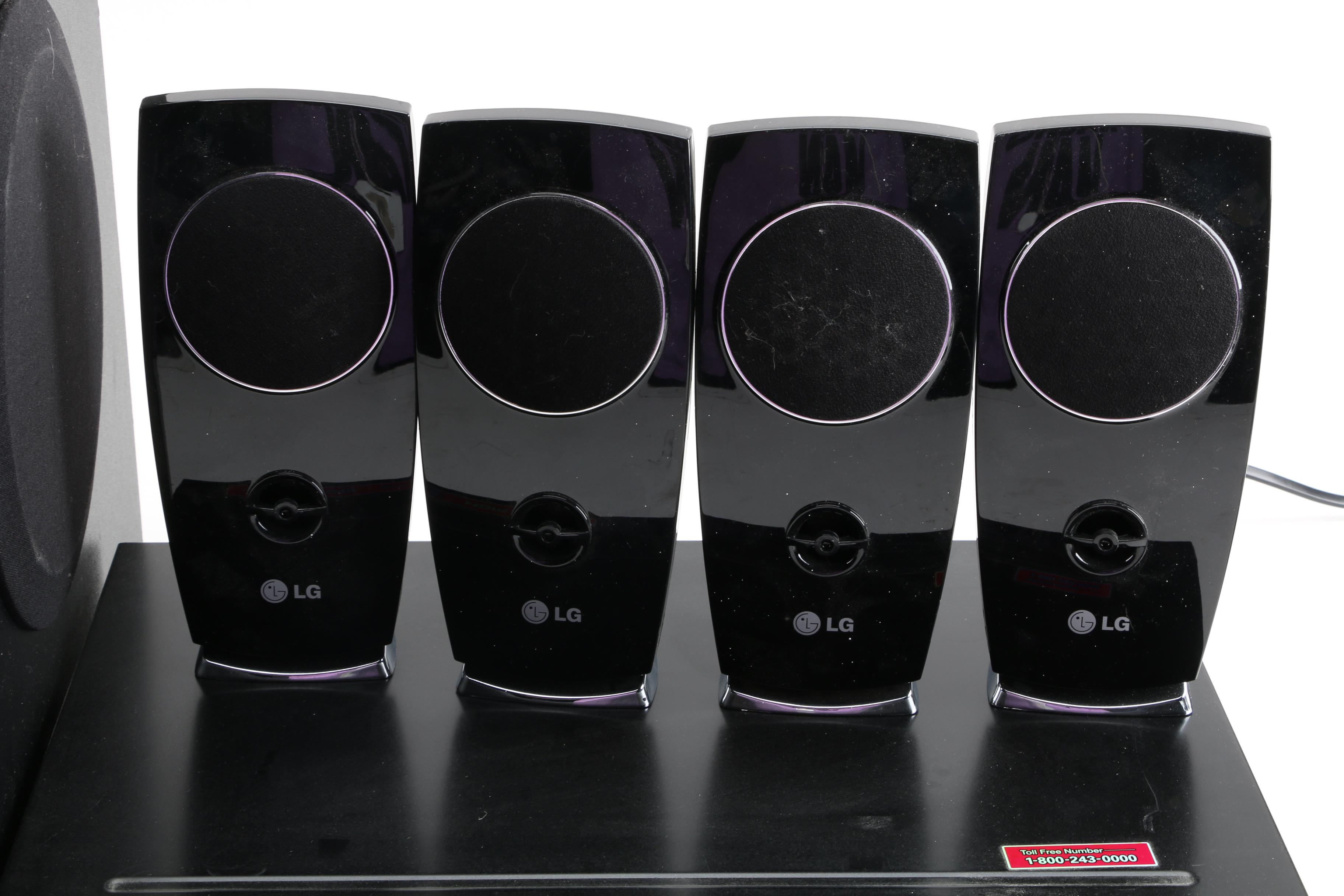 LG Home Theater, Including DVD Receiver and Speaker System