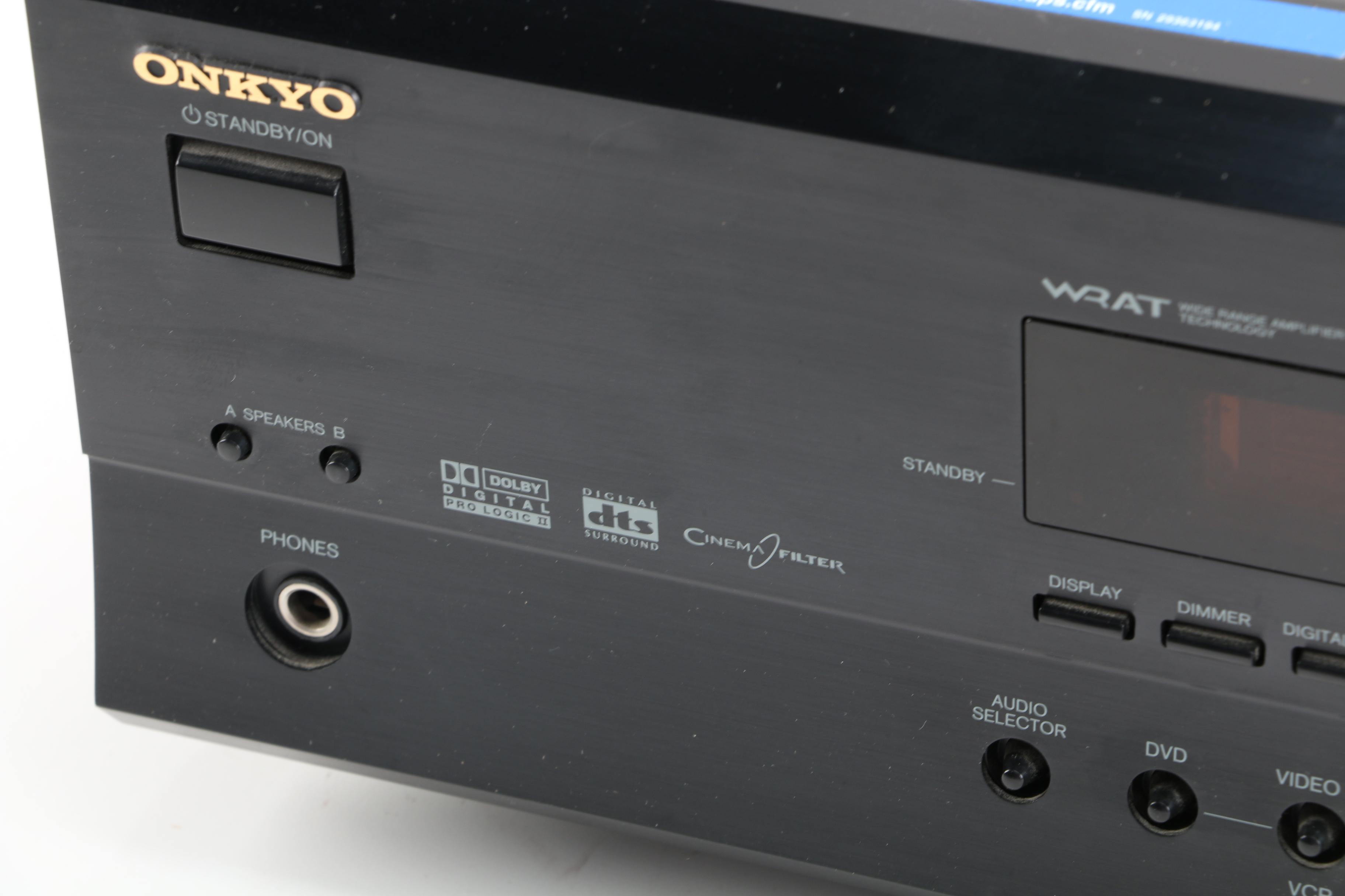 Onkyo HT-R500 Receiver, Onkyo Speaker and Yamaha Speakers