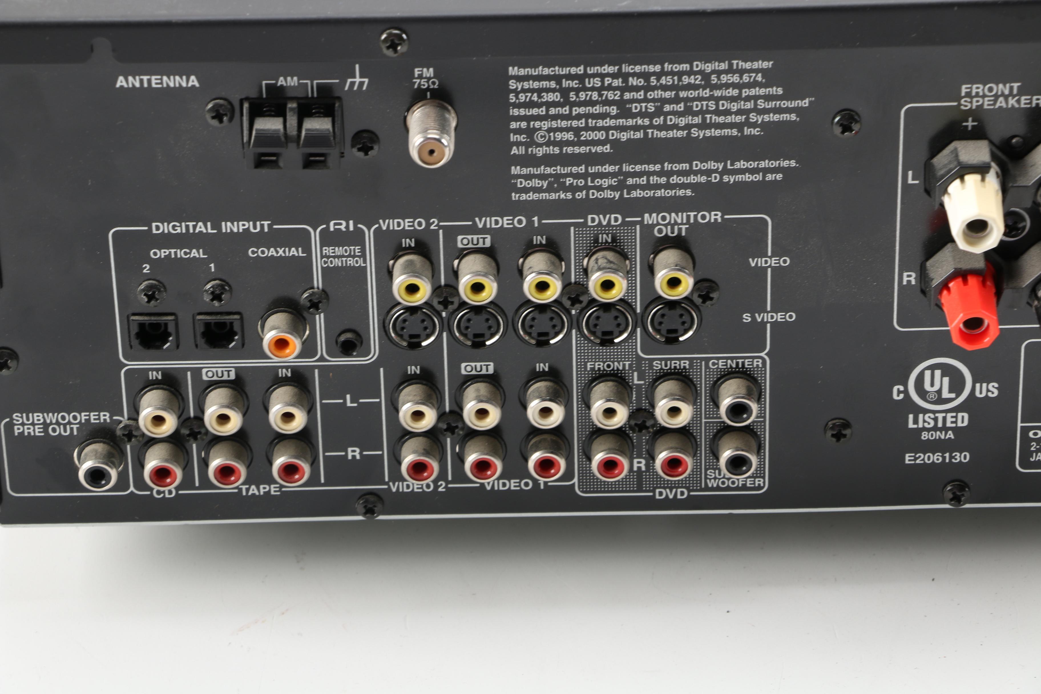Onkyo HT-R500 Receiver, Onkyo Speaker and Yamaha Speakers