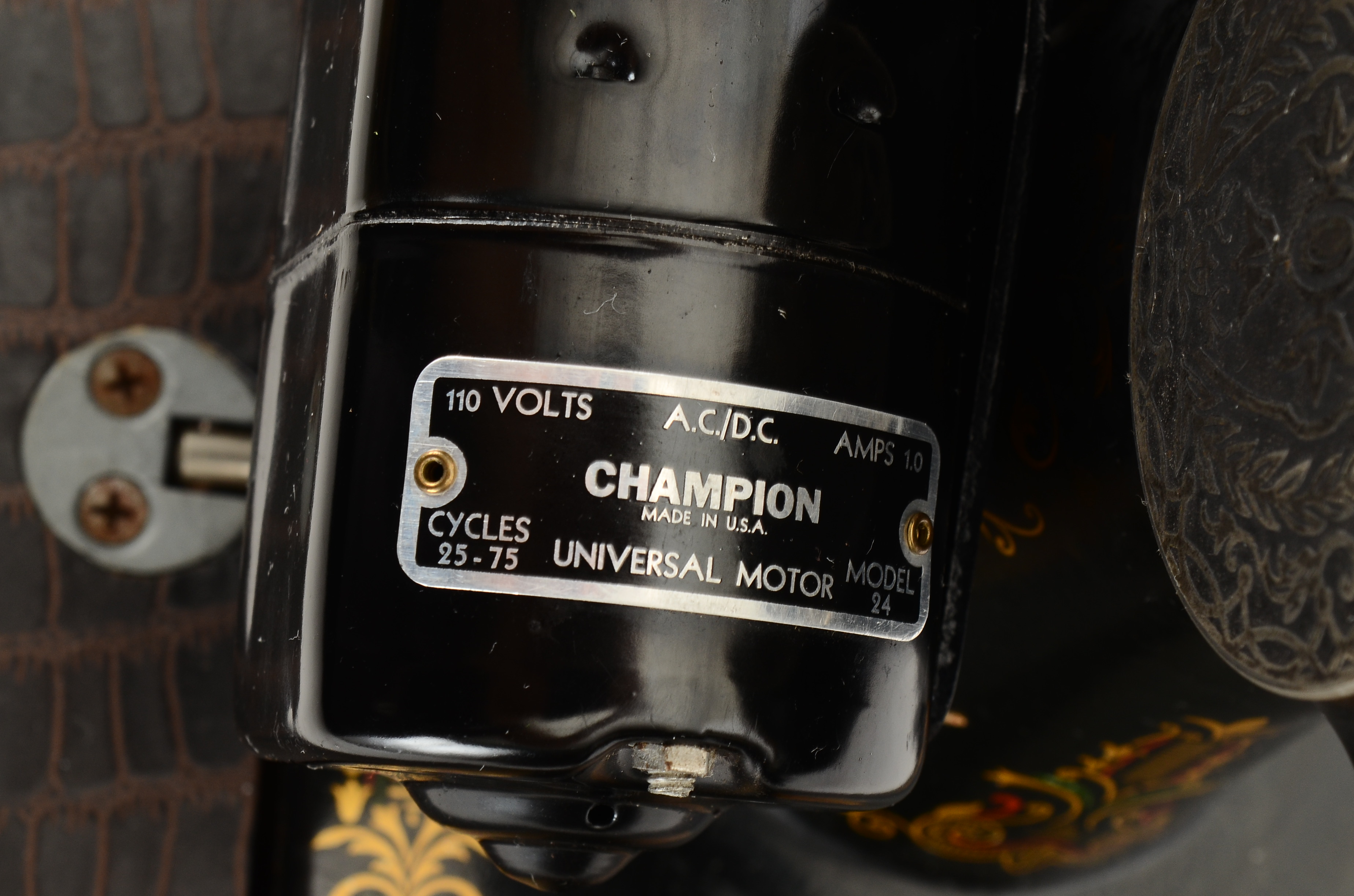 Vintage Singer "Champion" Model 24 Electric Sewing Machine