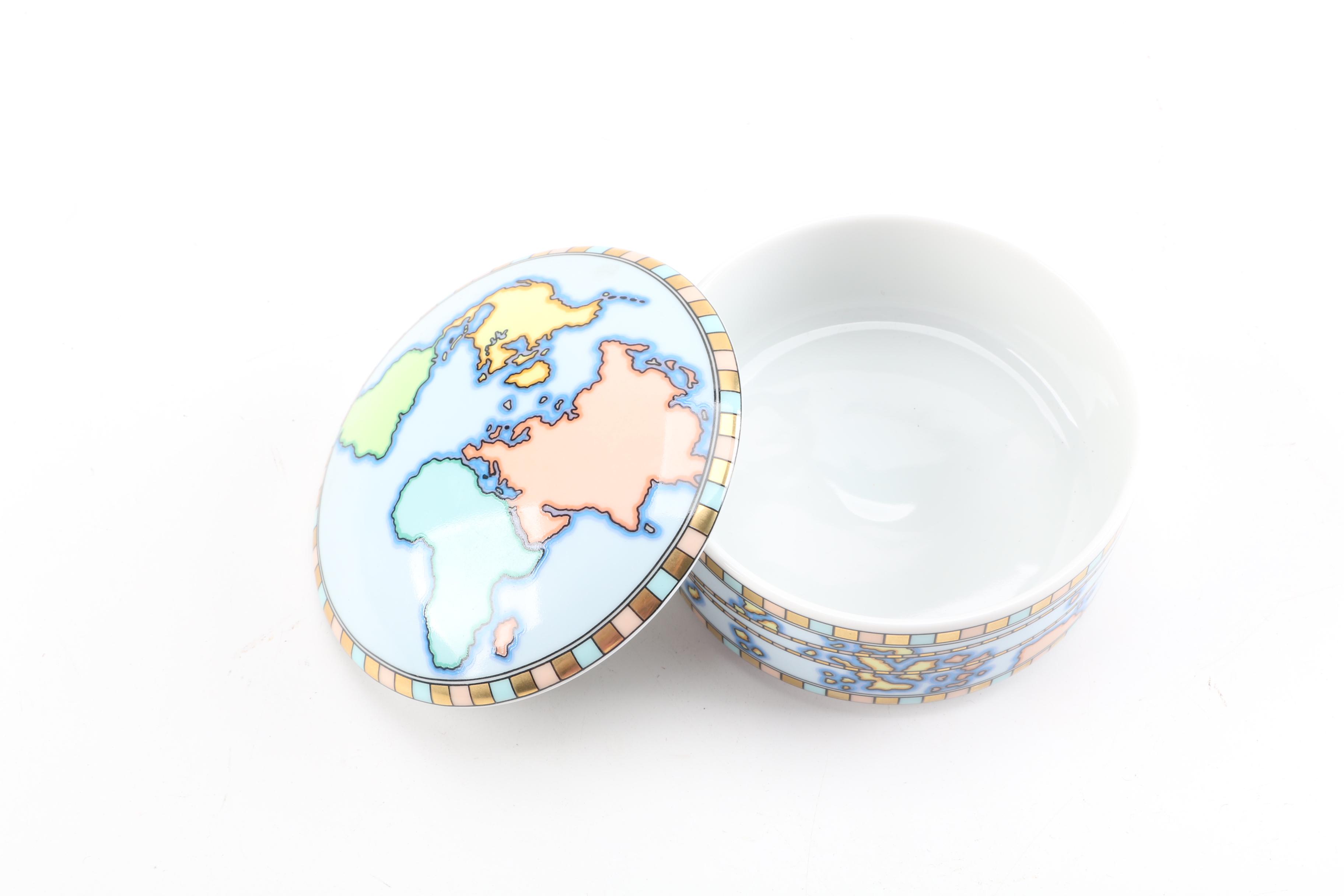 Tiffany & Co. World Map Trinket Box