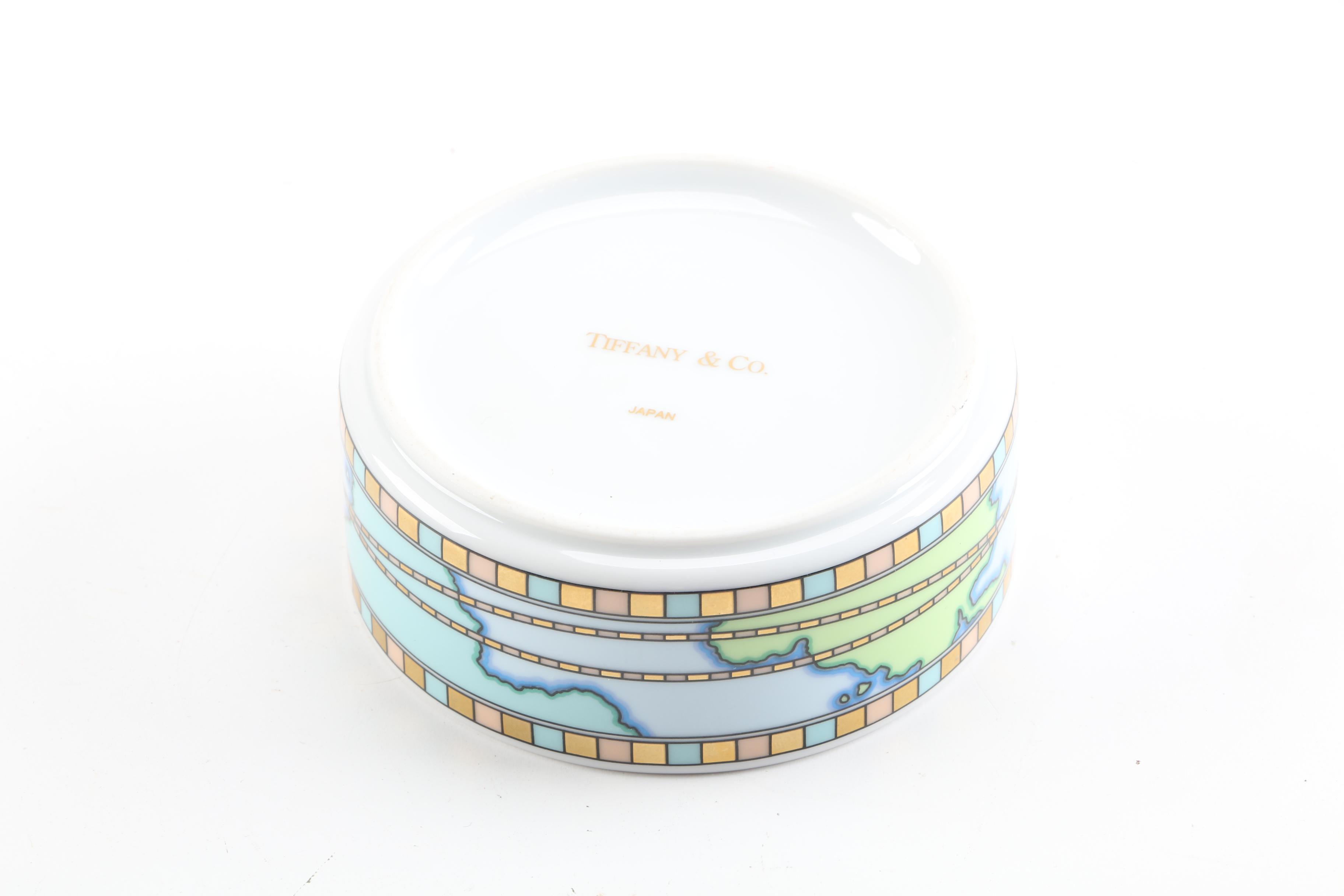 Tiffany & Co. World Map Trinket Box