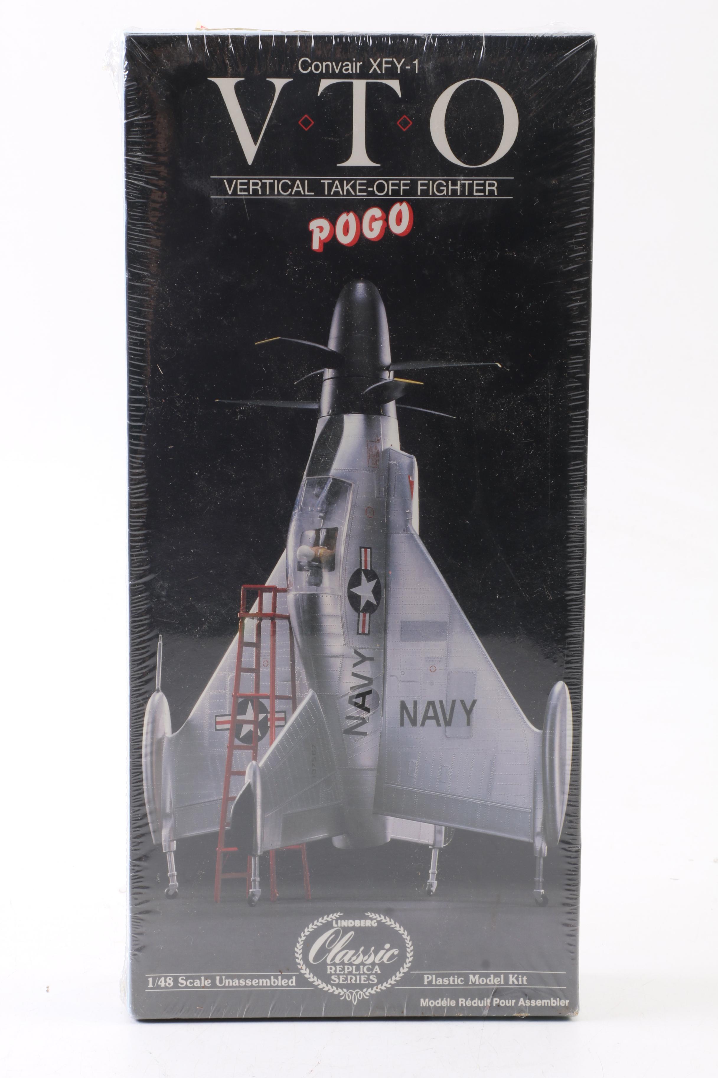 Pair of Convair Pogo Plane Models with Lacrosse Missile Truck Model