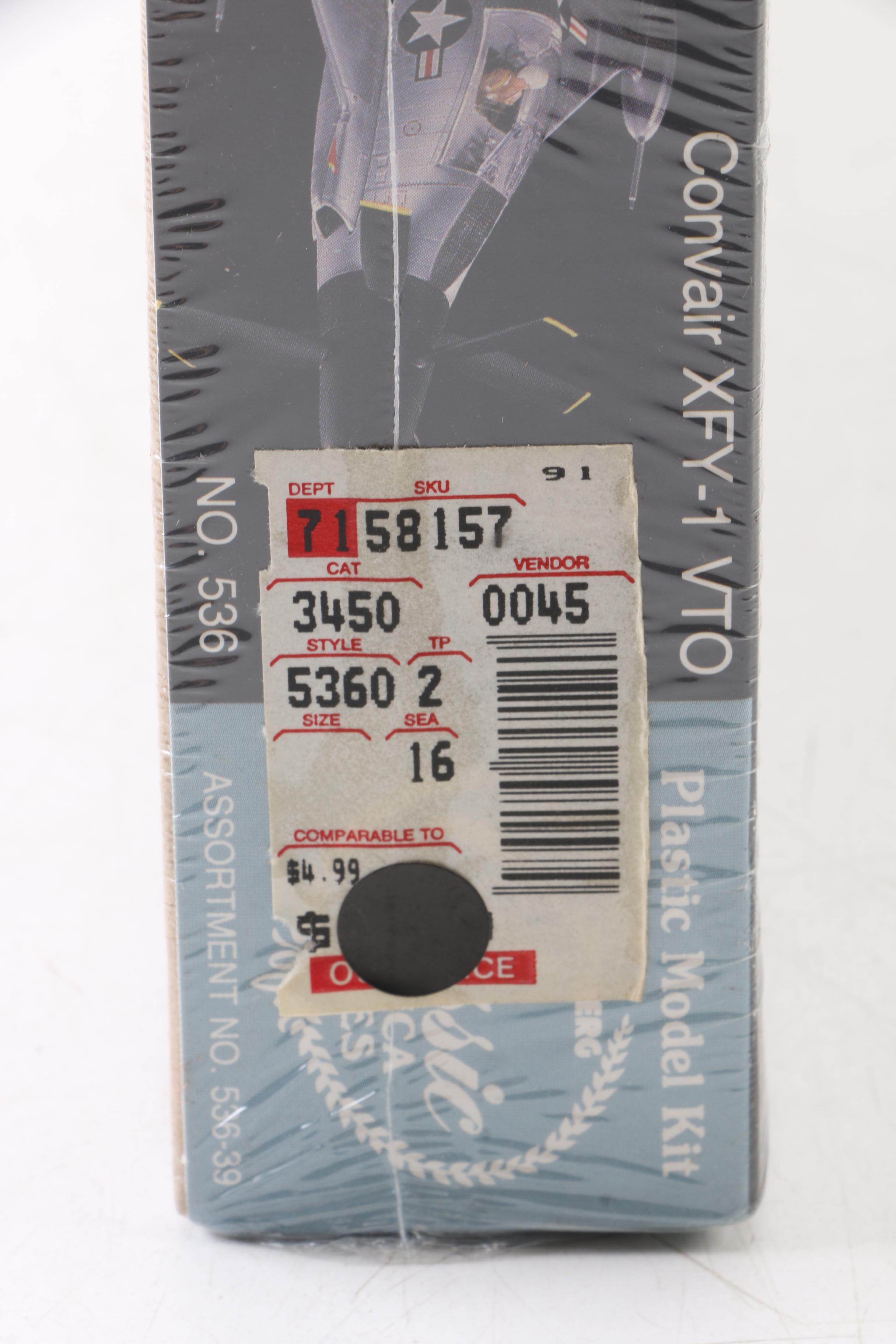 Pair of Convair Pogo Plane Models with Lacrosse Missile Truck Model