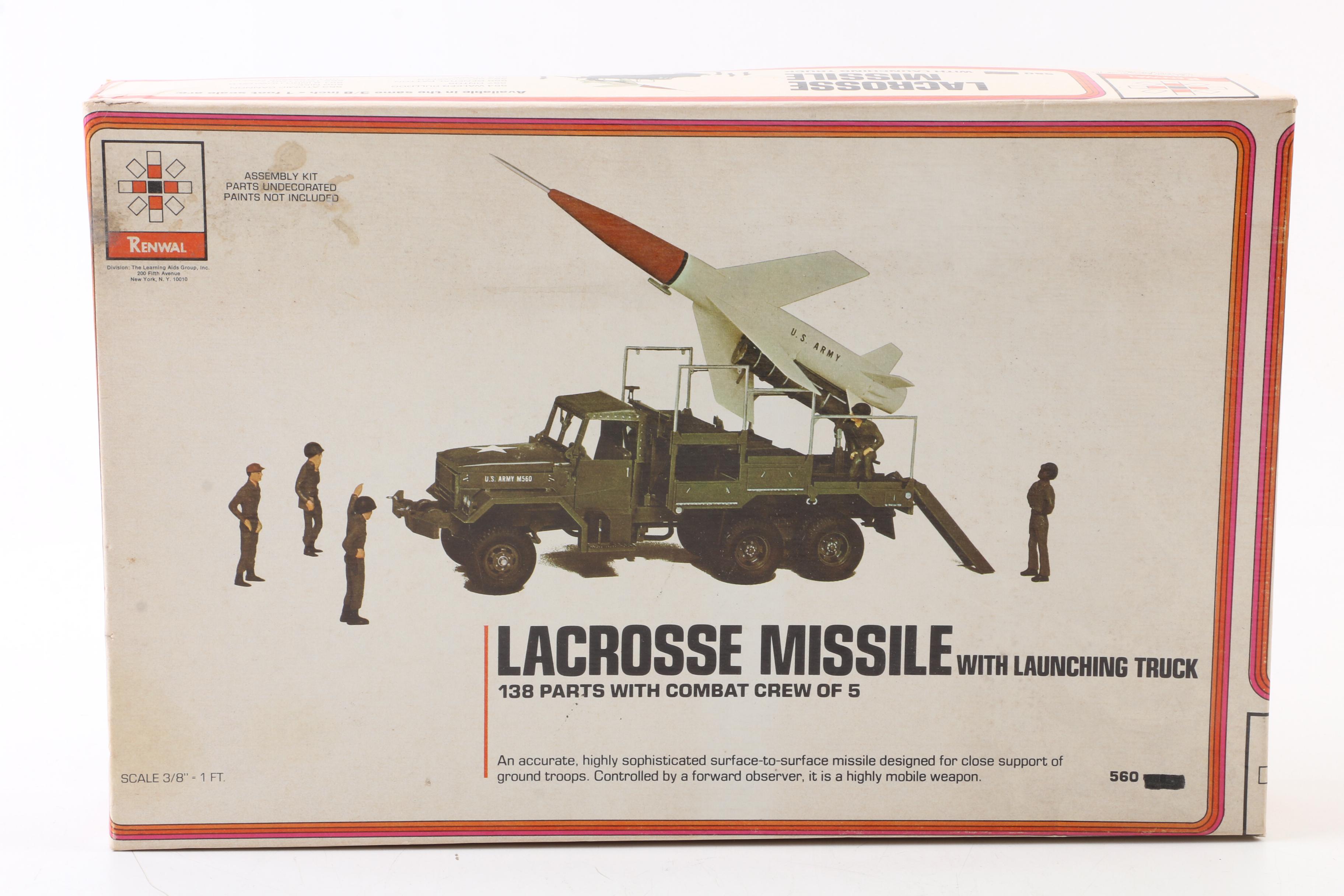 Pair of Convair Pogo Plane Models with Lacrosse Missile Truck Model