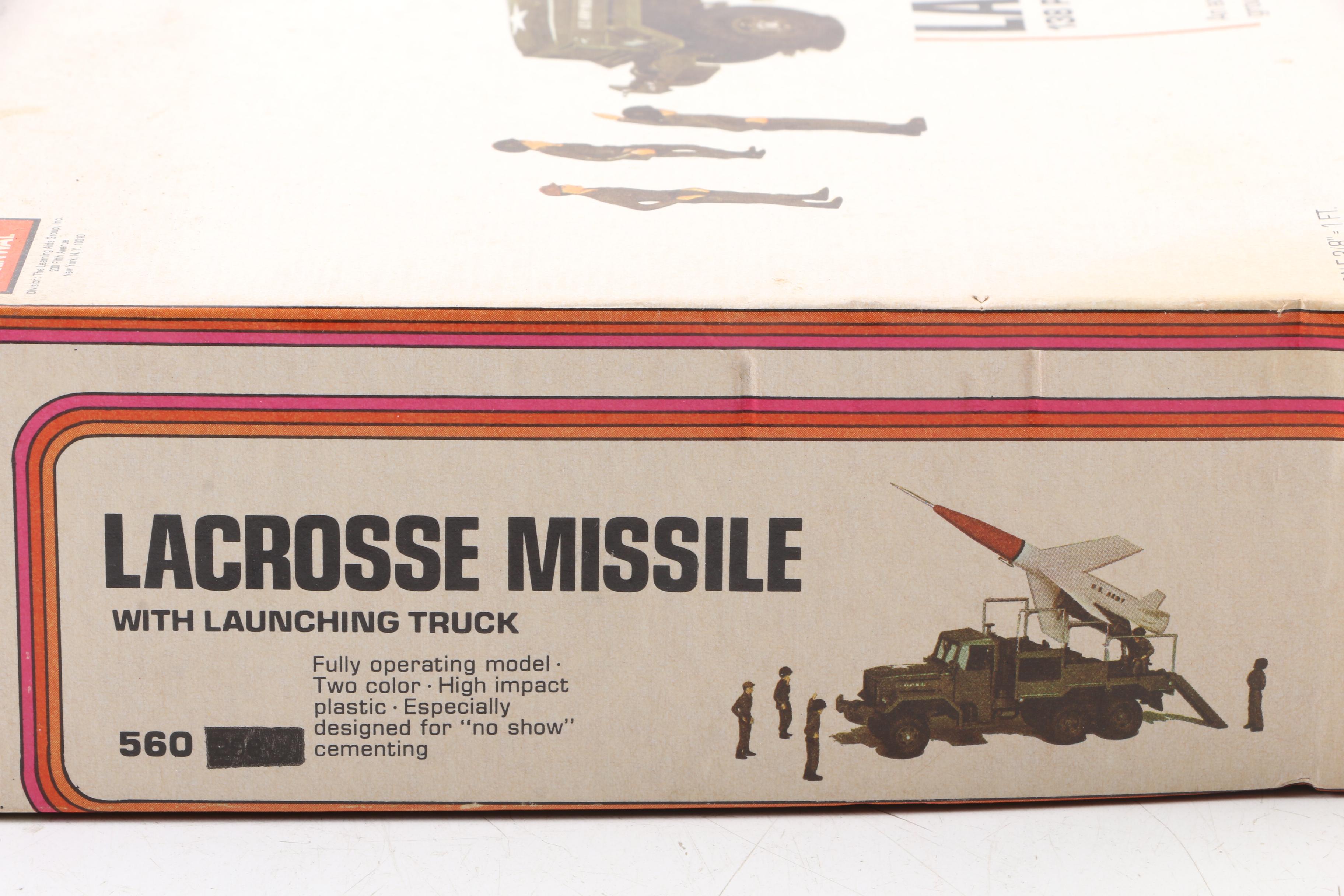 Pair of Convair Pogo Plane Models with Lacrosse Missile Truck Model