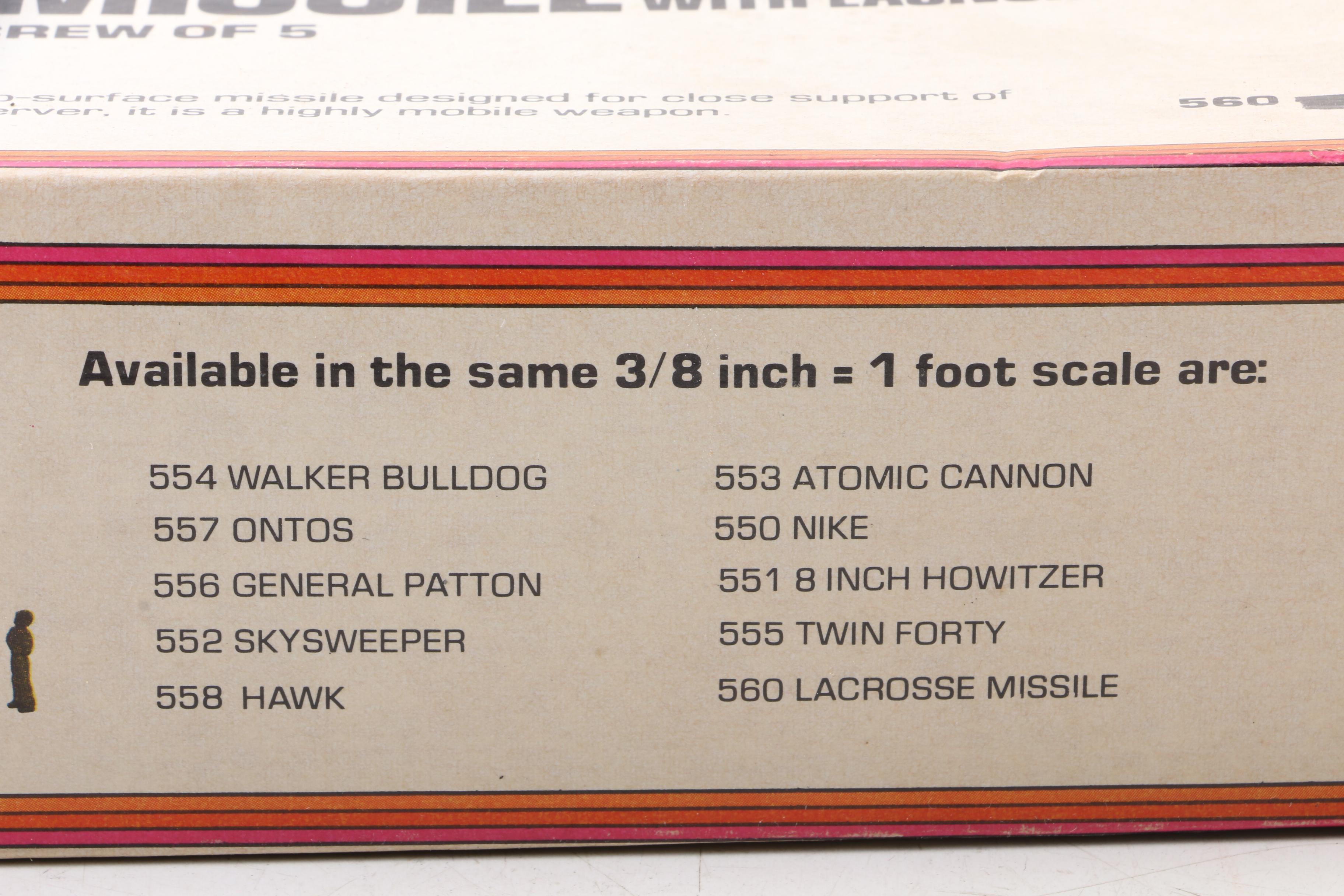 Pair of Convair Pogo Plane Models with Lacrosse Missile Truck Model