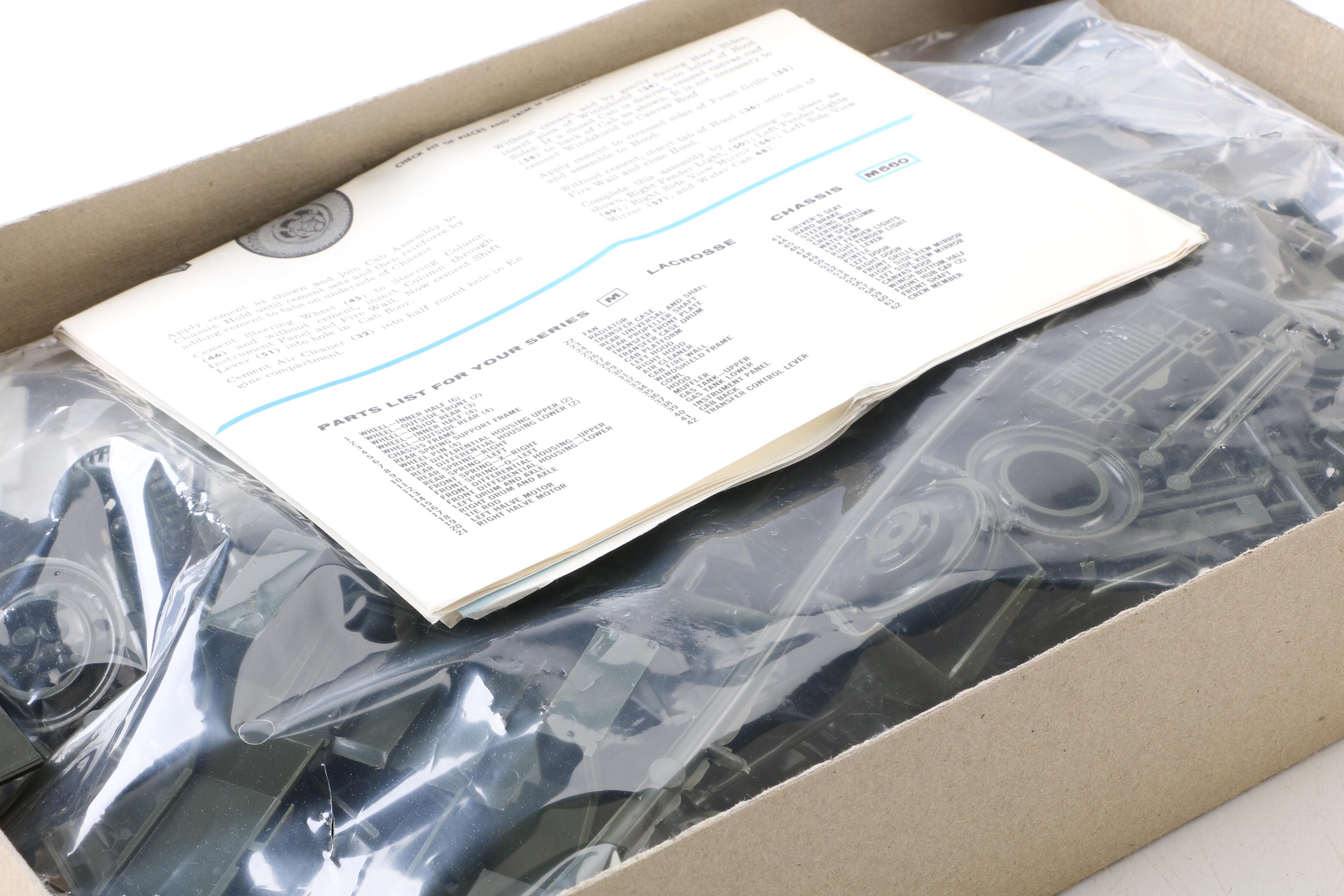 Pair of Convair Pogo Plane Models with Lacrosse Missile Truck Model