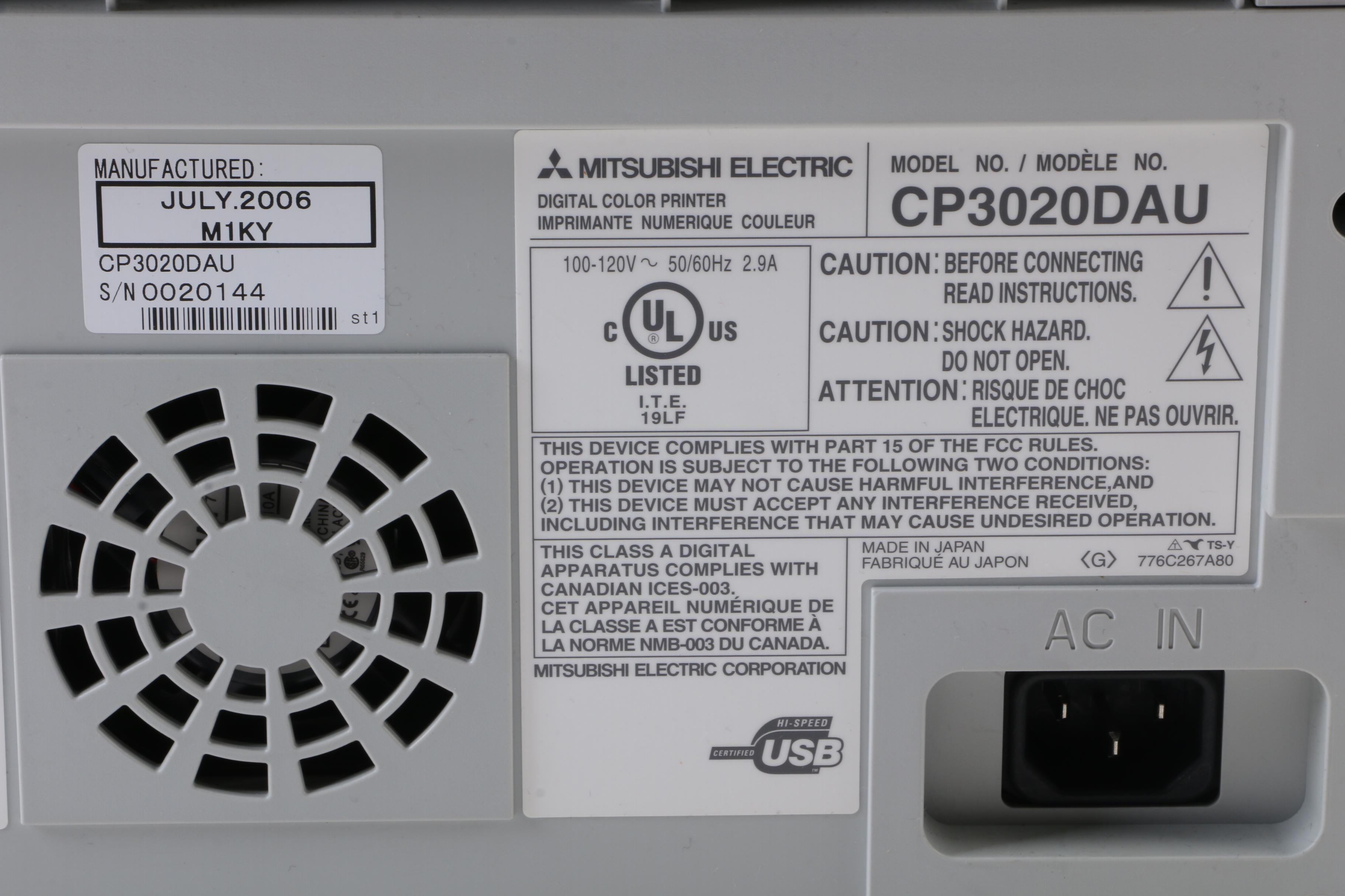 Mitsubishi Digital Color Printer