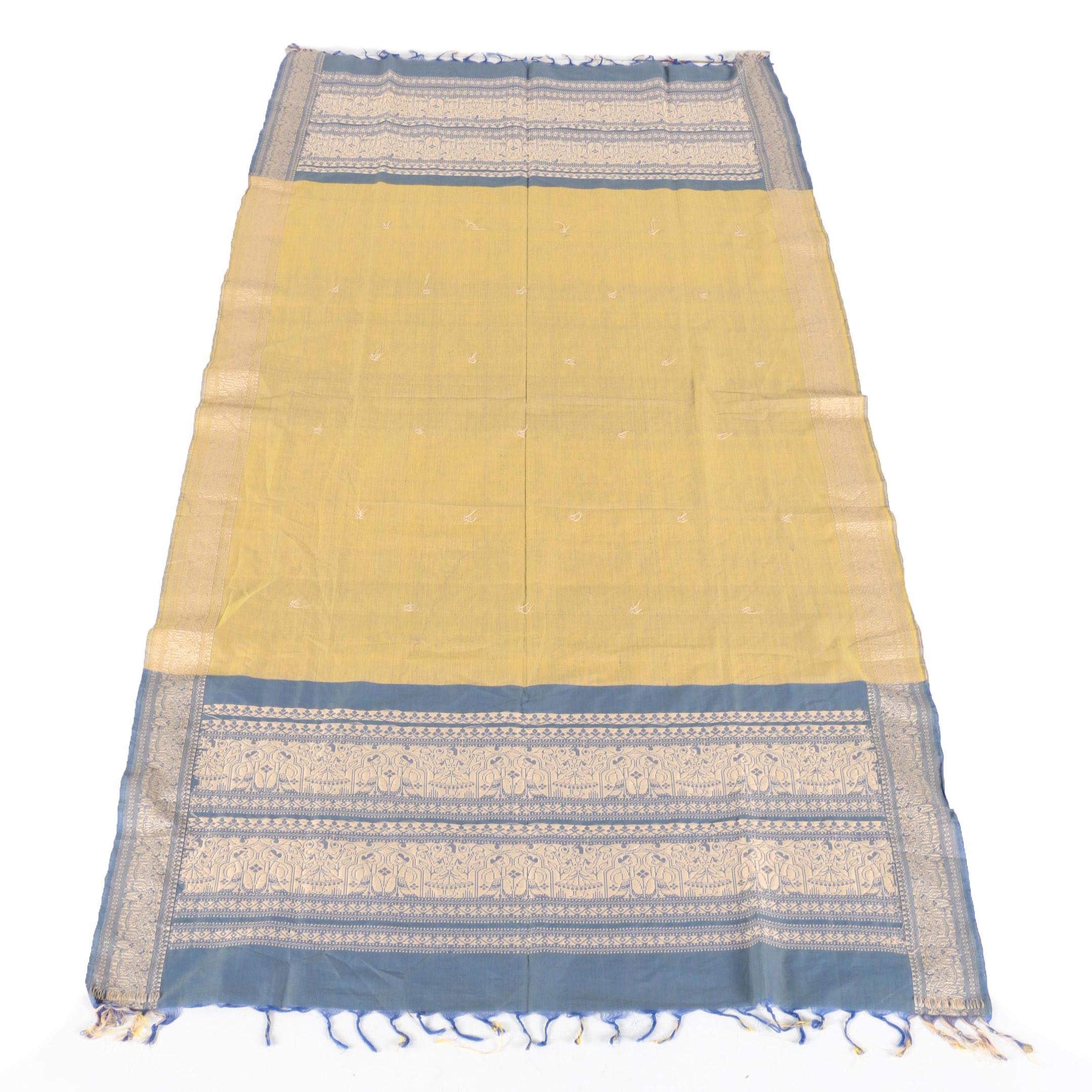 Wove Blue Tablecloth