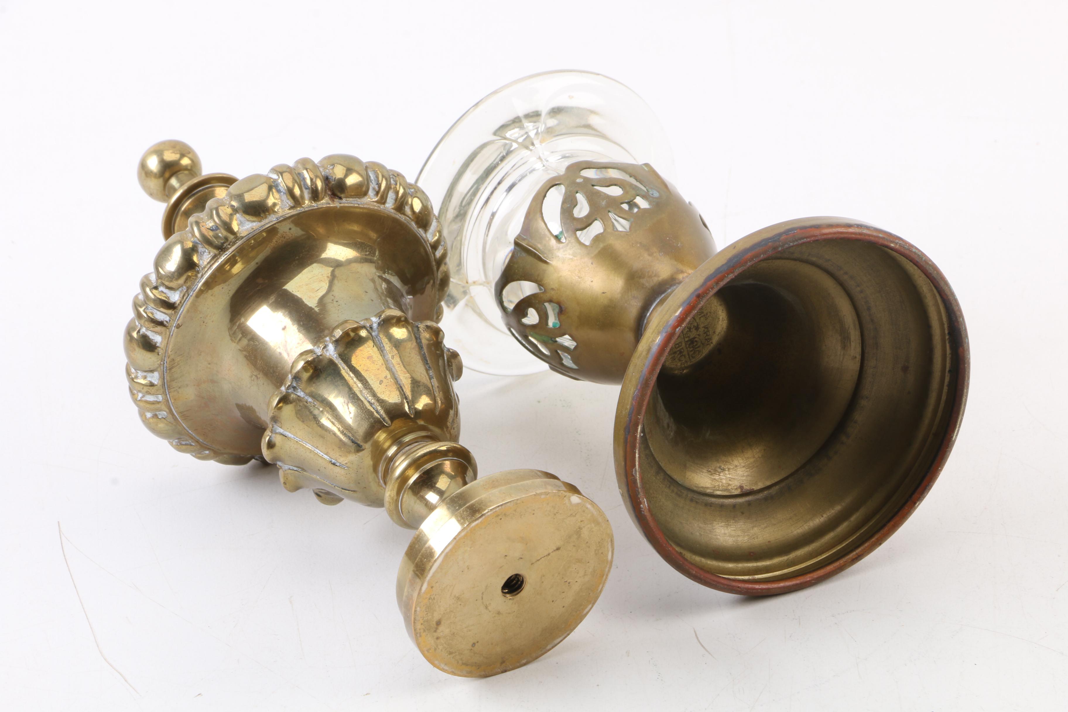 Assorted Decor Including Faber Bros. New York Krome-Kraft Candlestick Holder