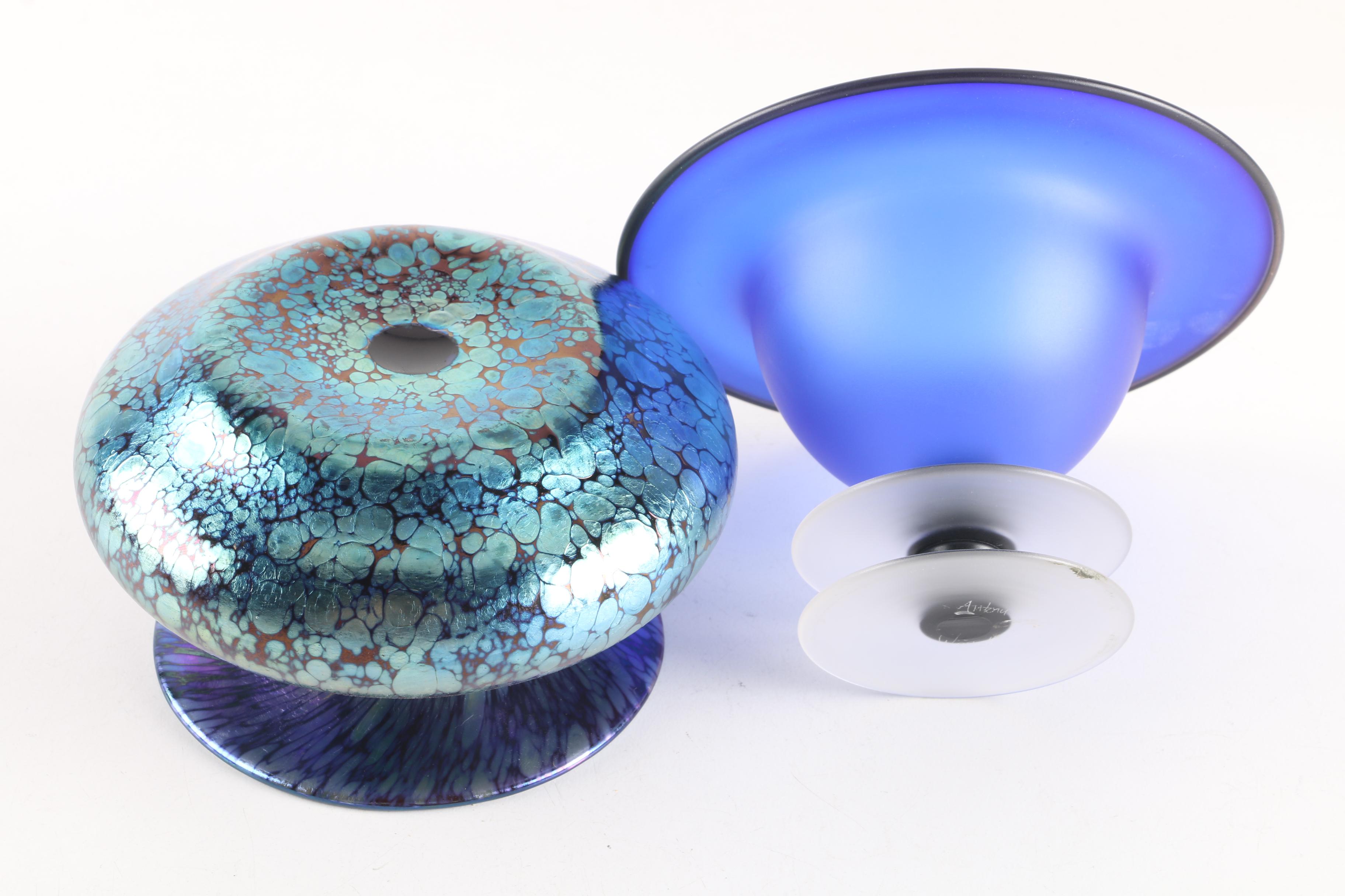 Art Glass Including Paul Barcroft with Decorative Tableware