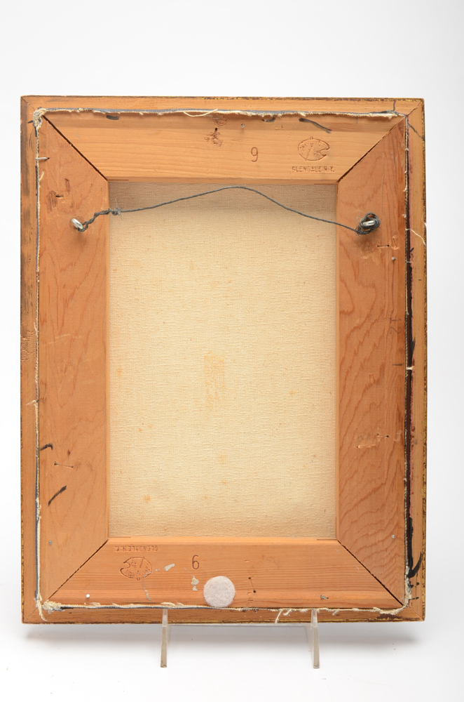 R. Rollins Vintage Oil Painting on Canvas of Siamese Cat