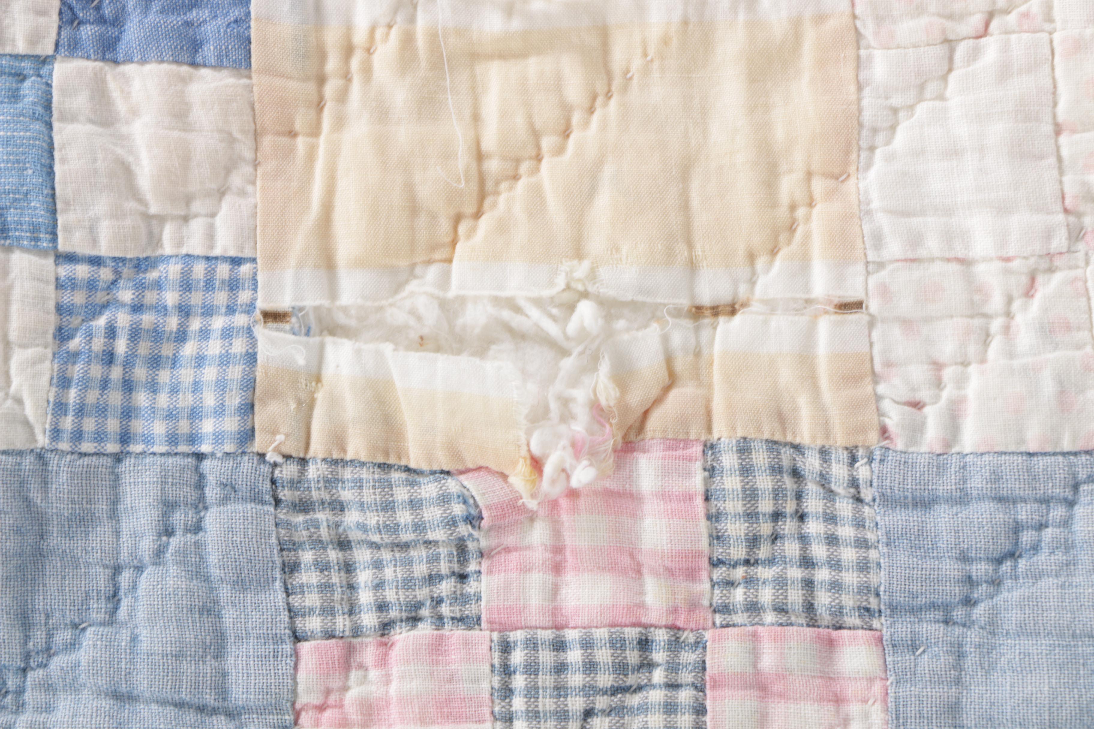 Antique Handmade "Nine Patch" Quilt