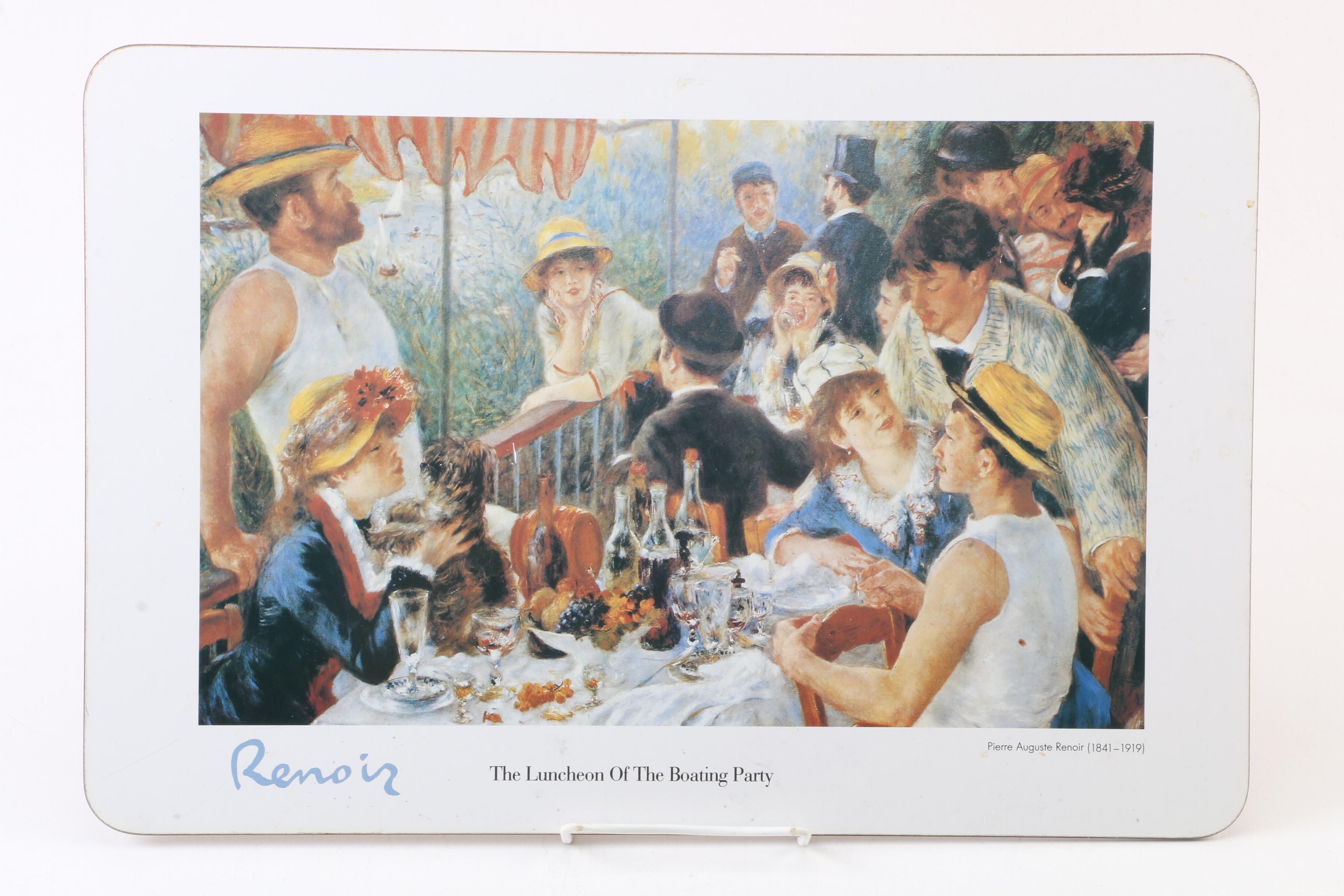 Decorative Renoir Place Mats and Serving Trays