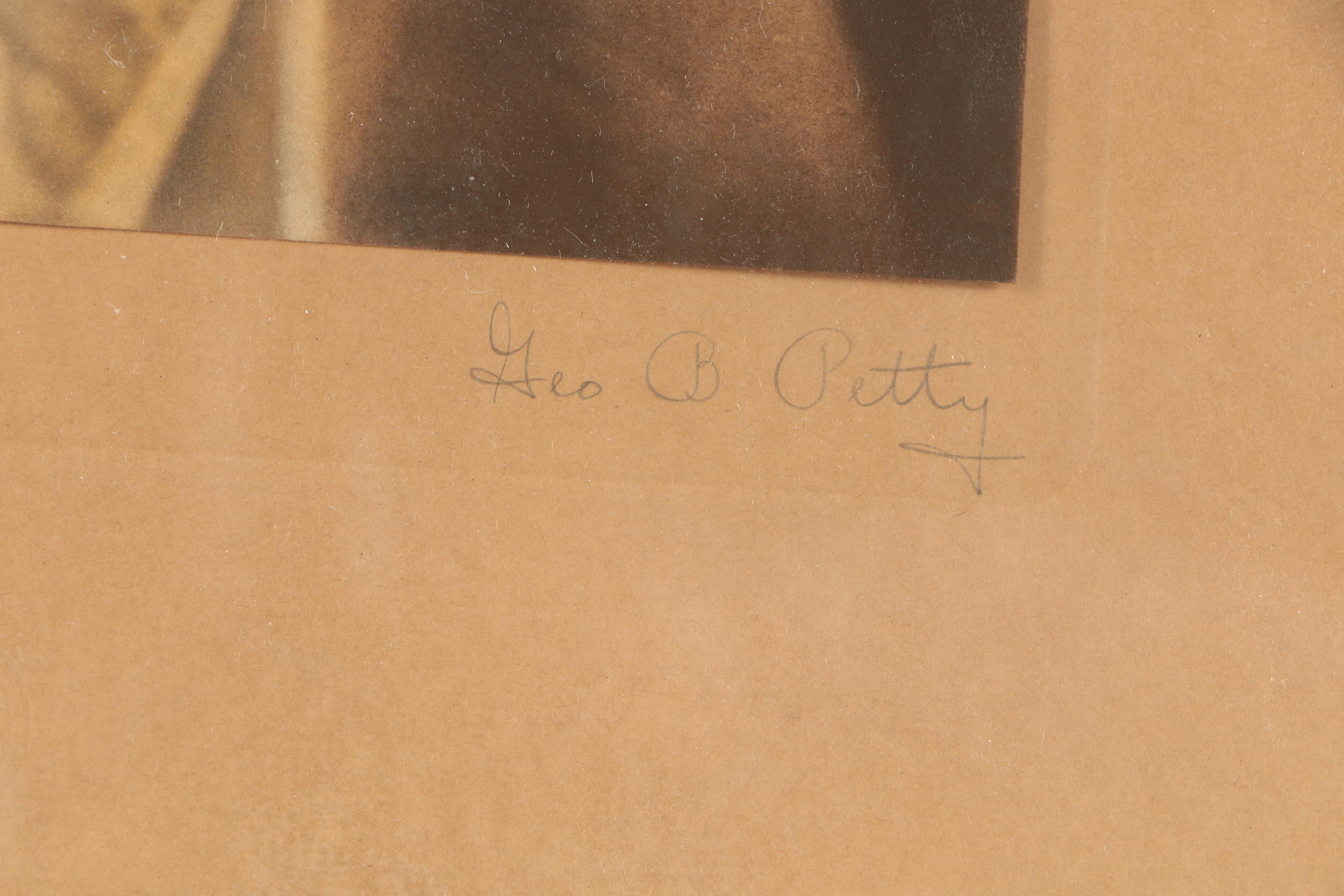 George B. Petty Hand-Colored Photograph "A Modern Madonna"