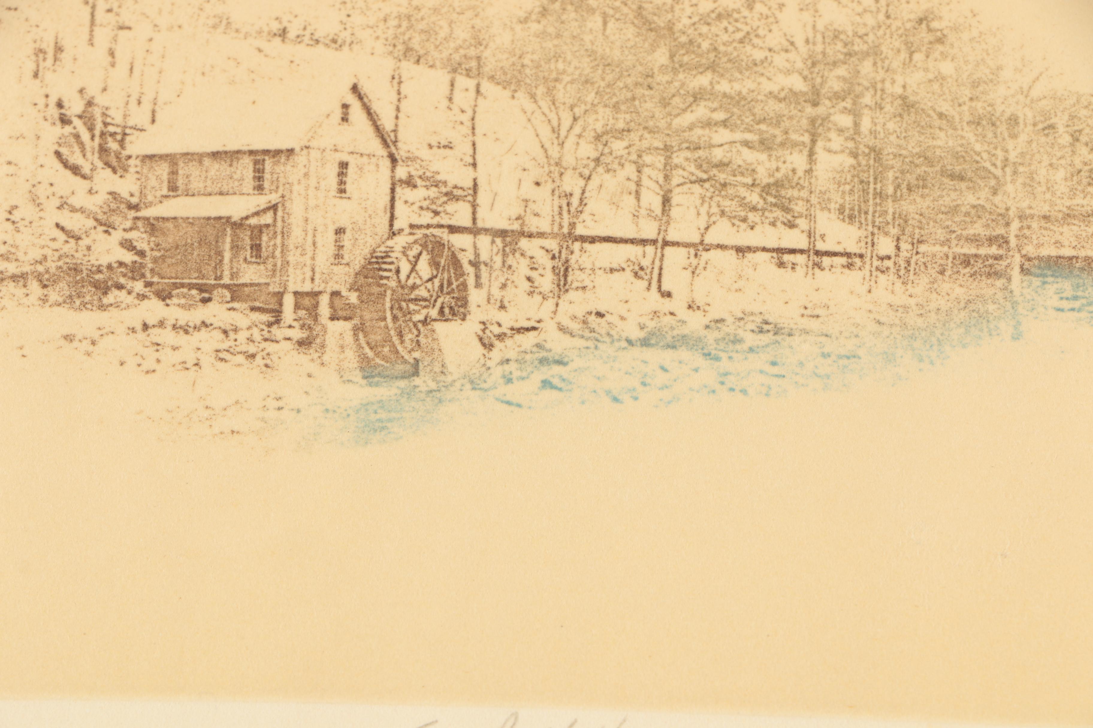 David Curles Limited Edition Photo Etching "Great Mill"