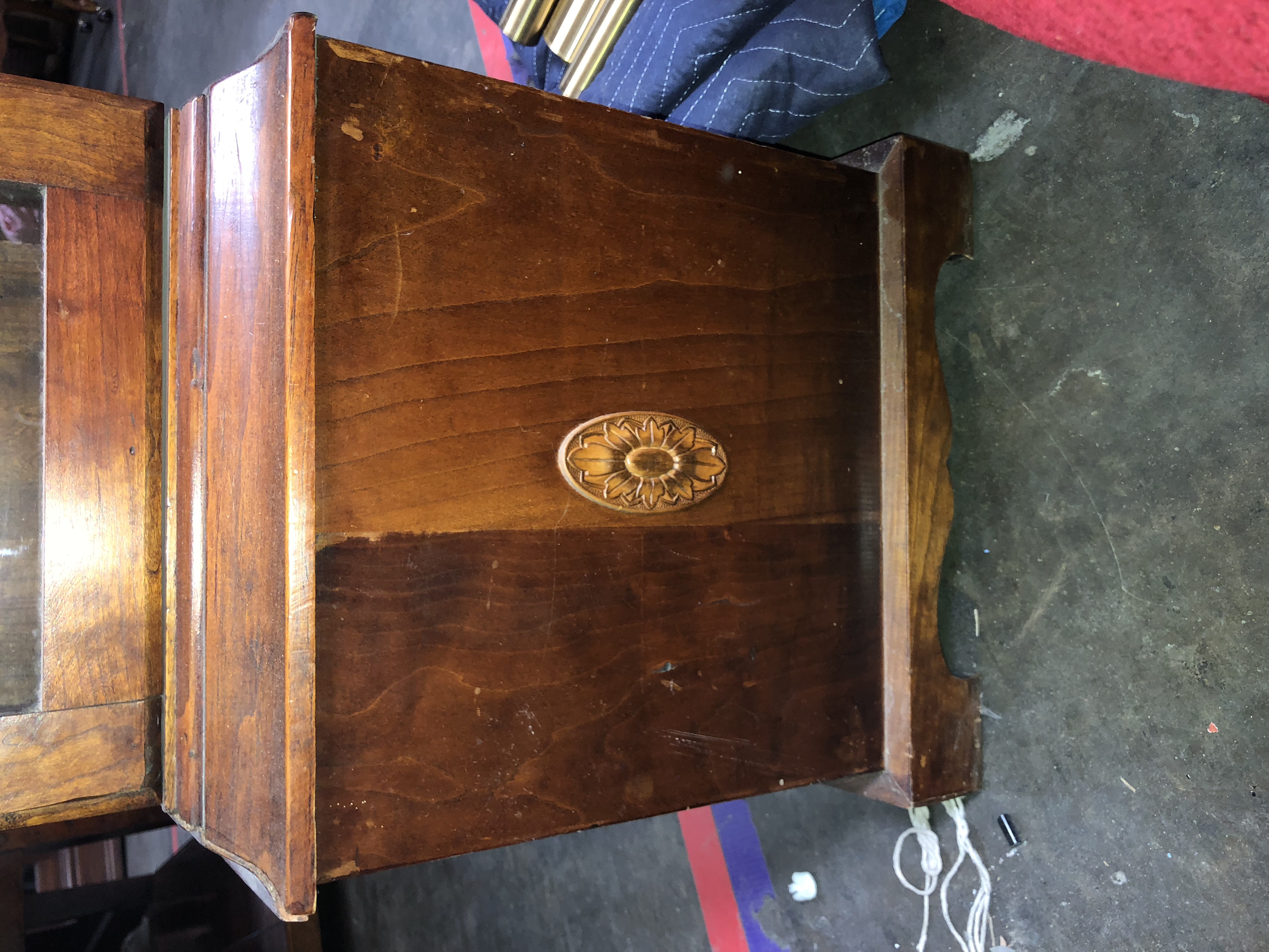 German Tempus Fugit Grandfather Clock