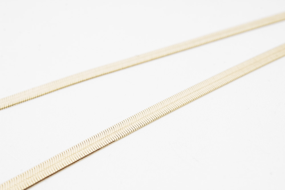 10K Yellow Gold Necklace and Blue Topaz and Diamond Earrings