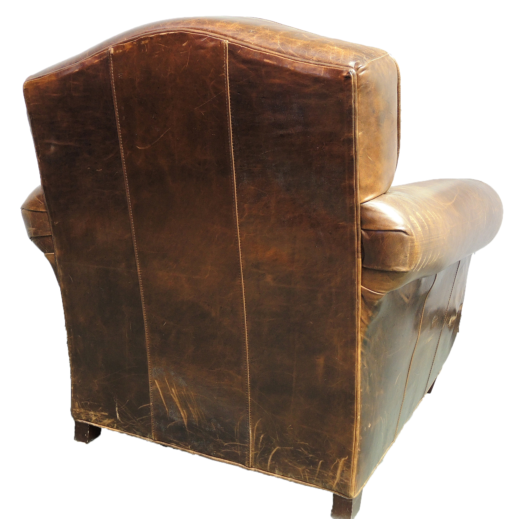 Craftwork Distressed Brown Leather Armchair