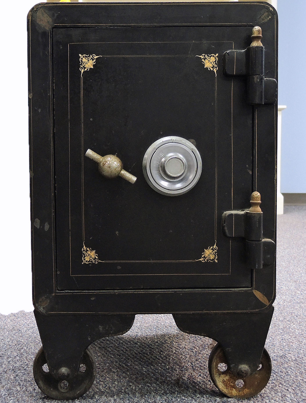 Antique Wehrle Iron Combination Safe