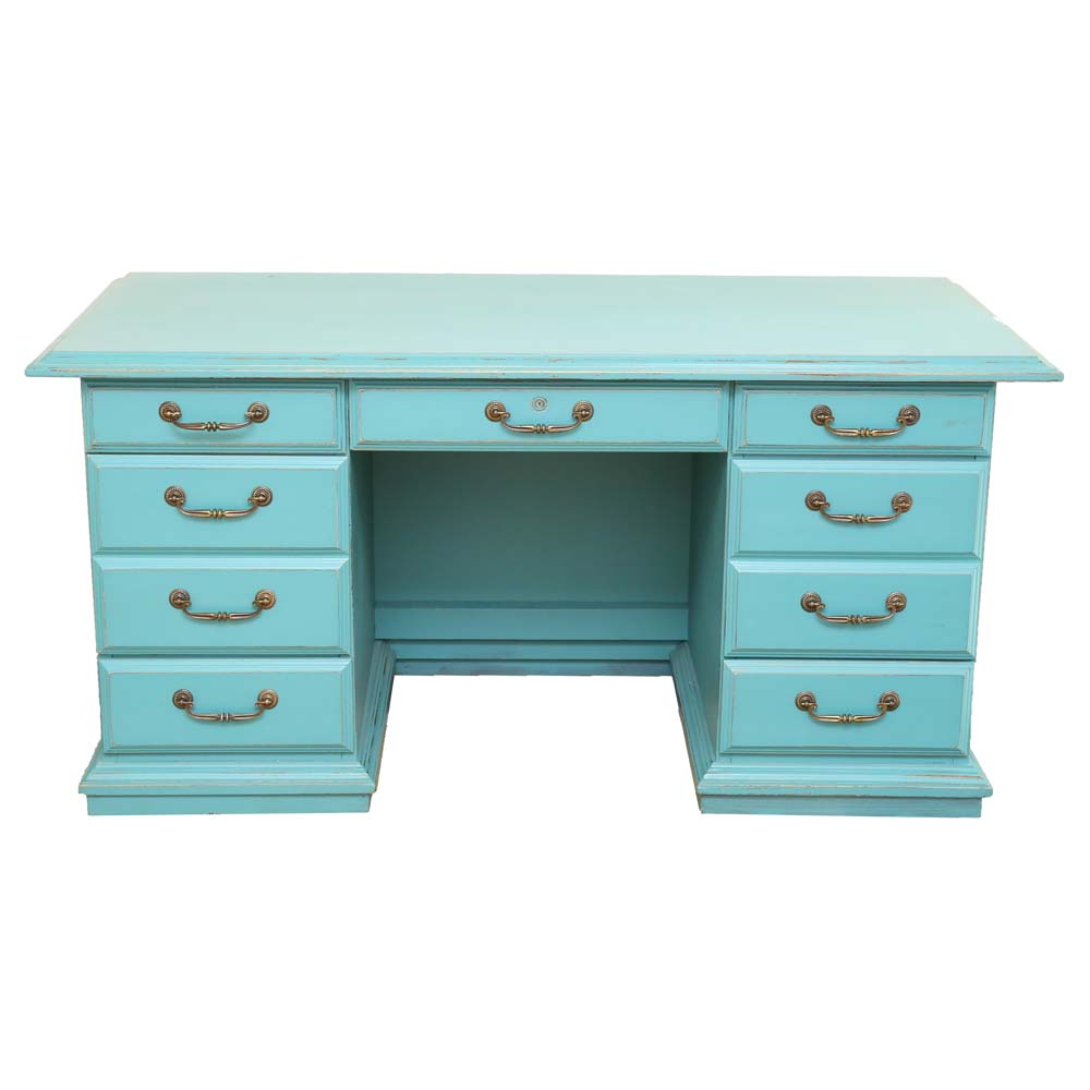 Painted Kneehole Desk Everything But The House