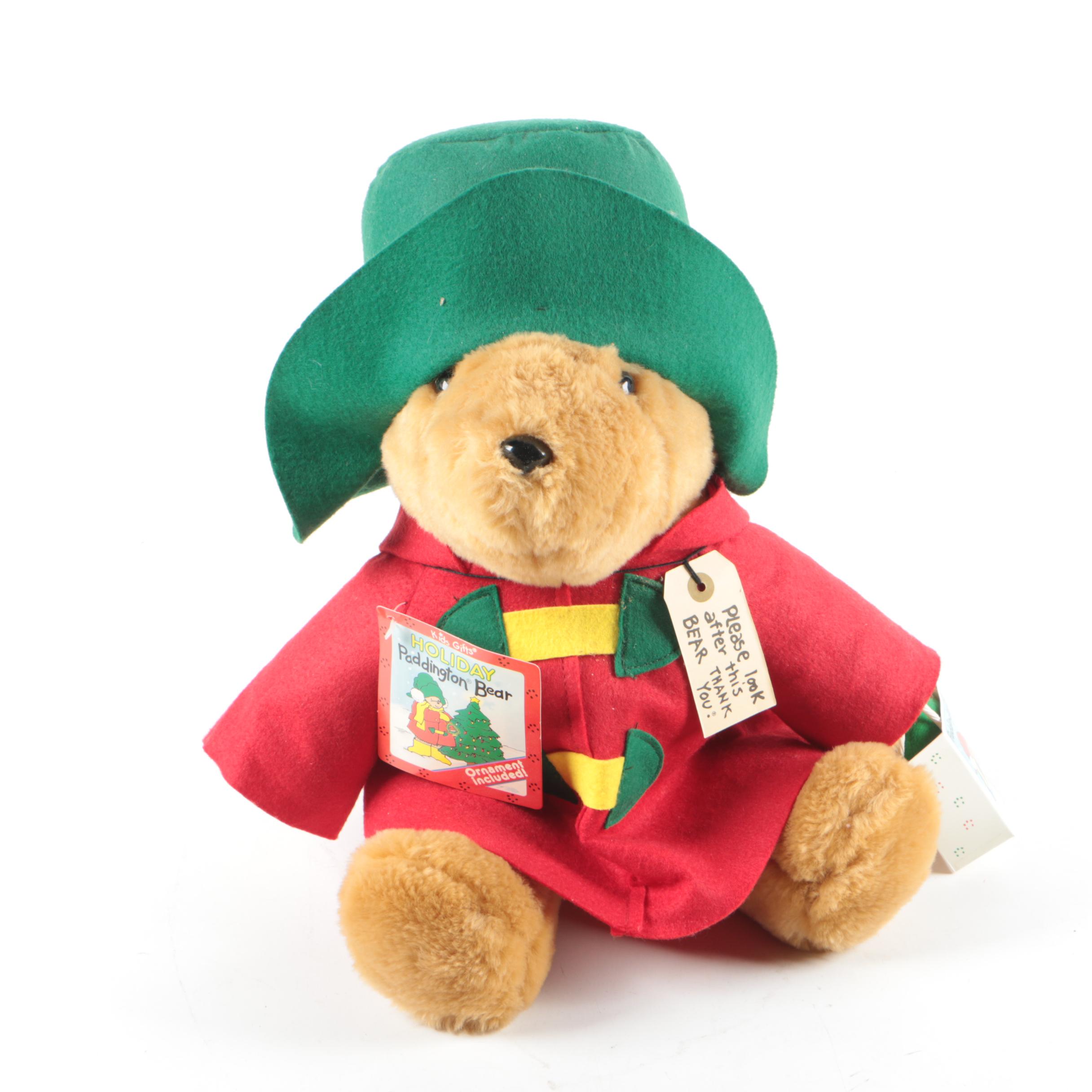 Vintage Kids Gifts "Holiday Paddington Bear" Plush Teddy