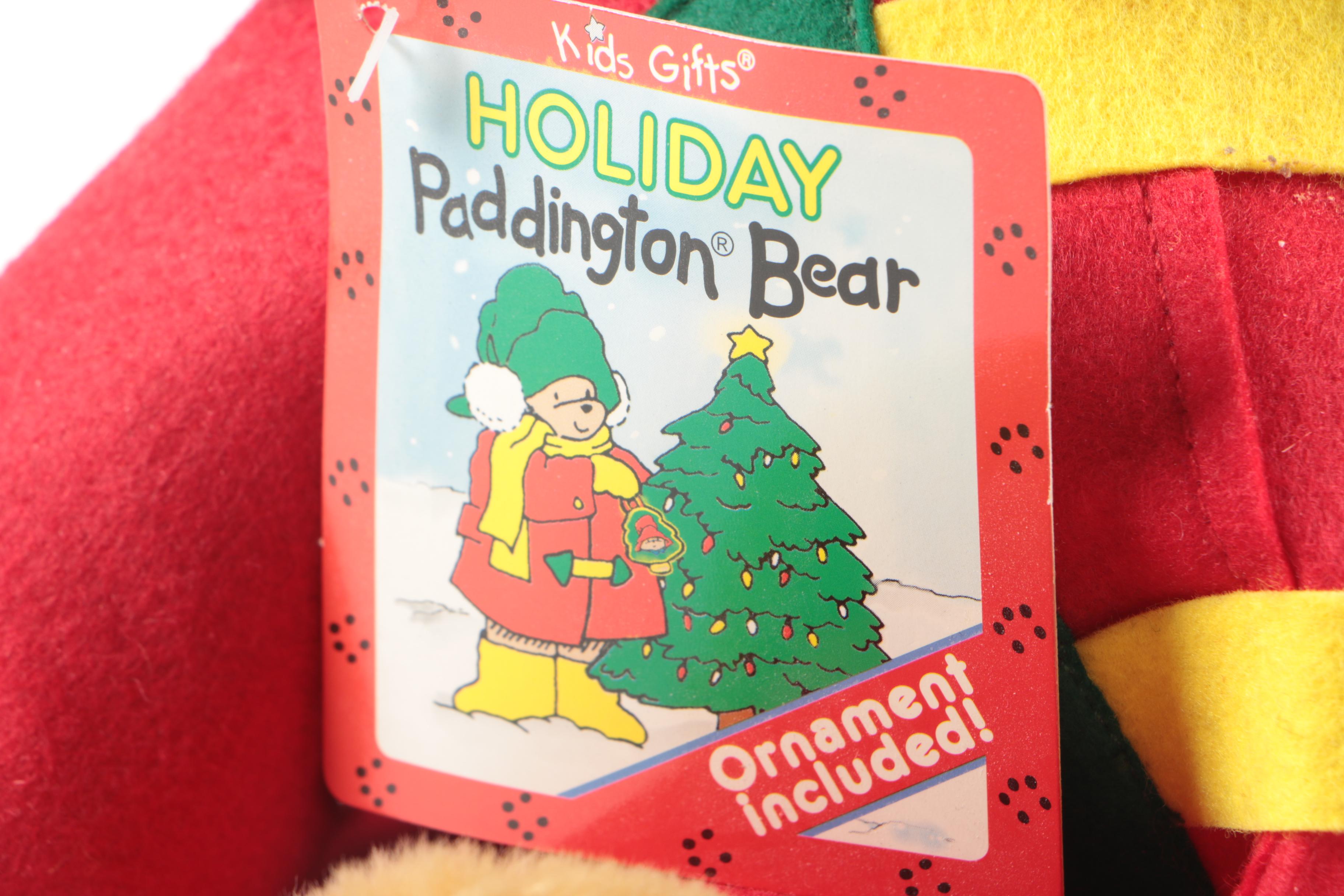 Vintage Kids Gifts "Holiday Paddington Bear" Plush Teddy