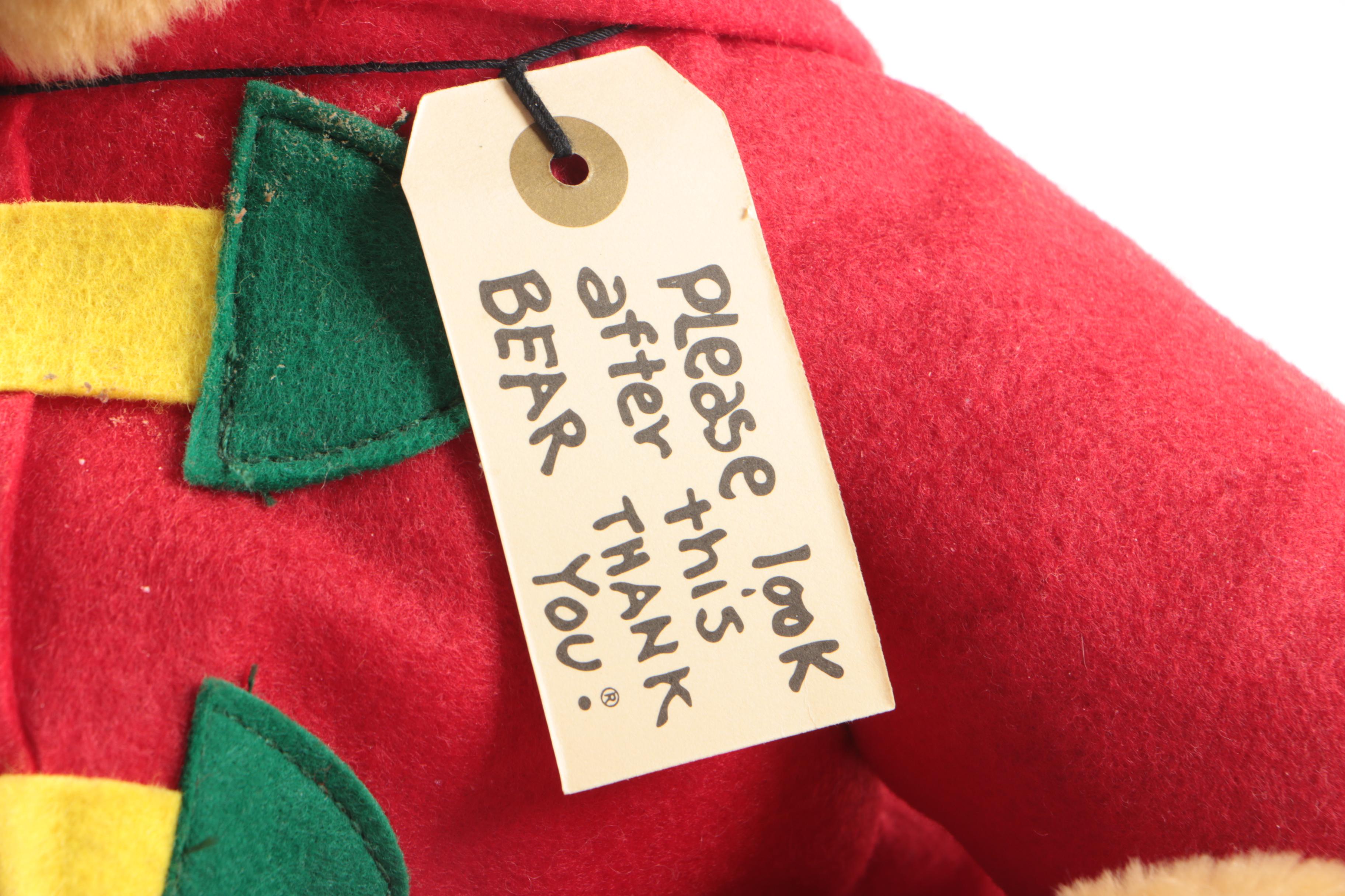 Vintage Kids Gifts "Holiday Paddington Bear" Plush Teddy