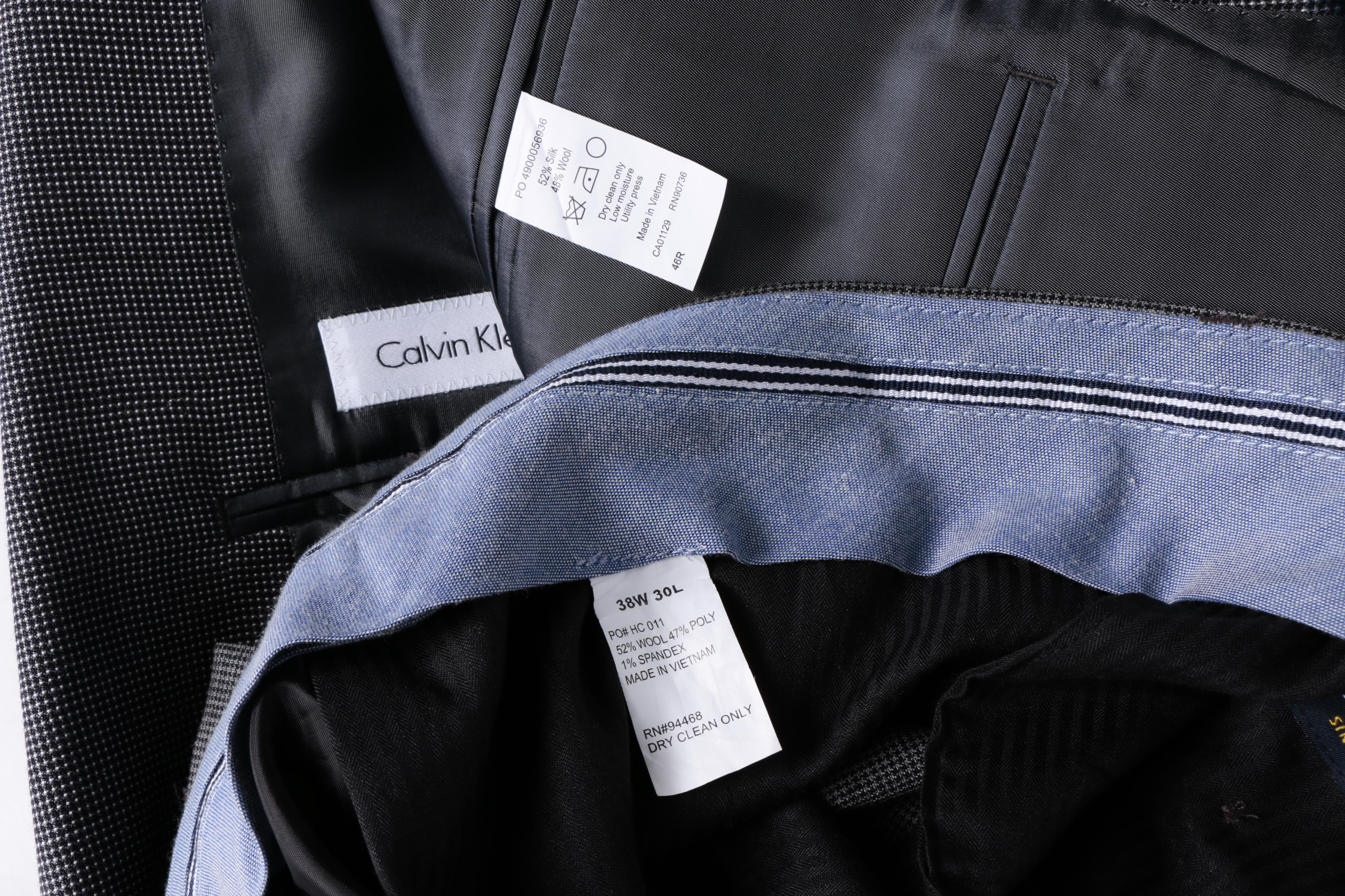 Men's Suits and Separates Including Calvin Klein