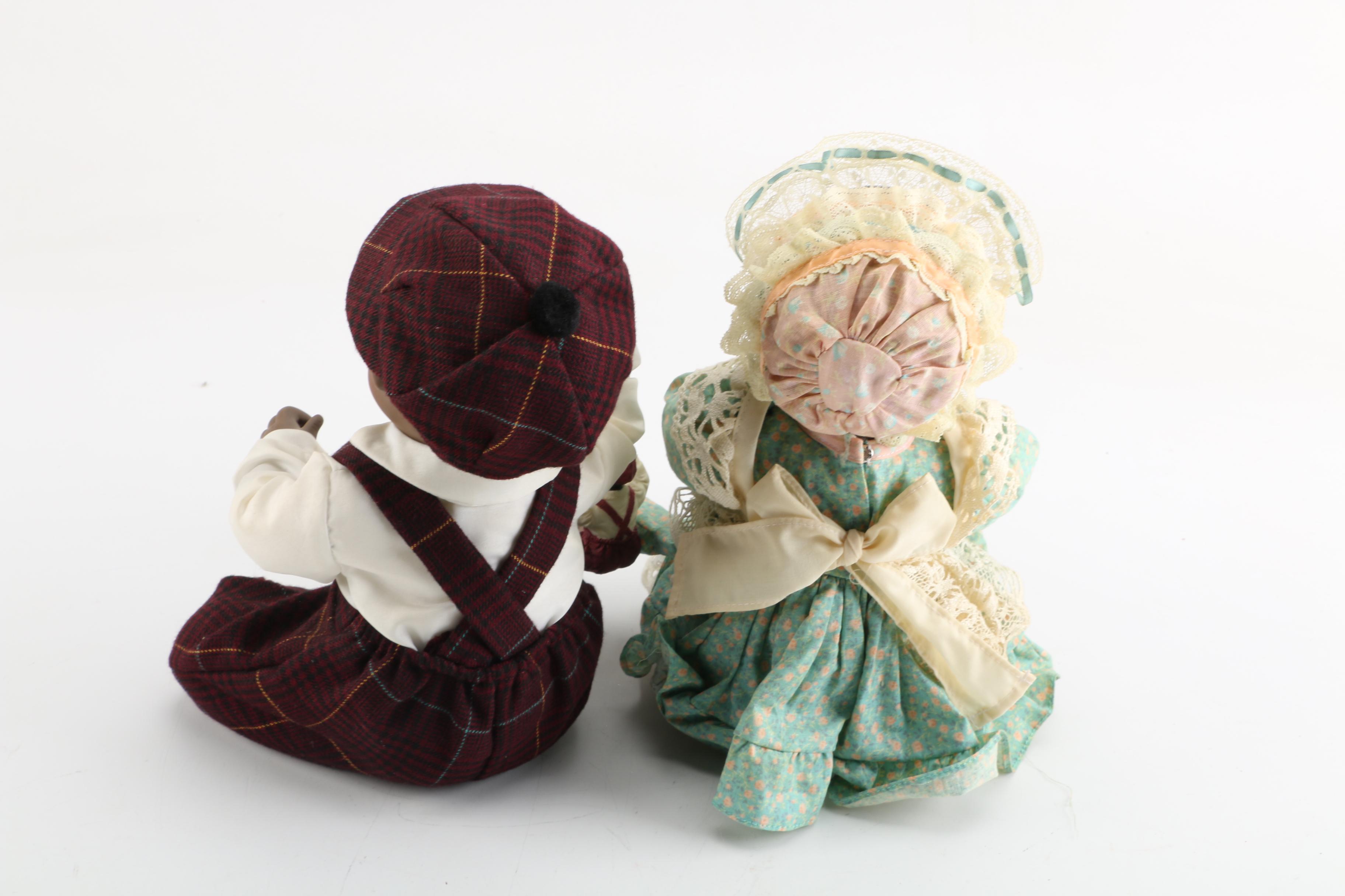 Yolanda Bello Signed "Picture-Perfect Babies" Porcelain Dolls