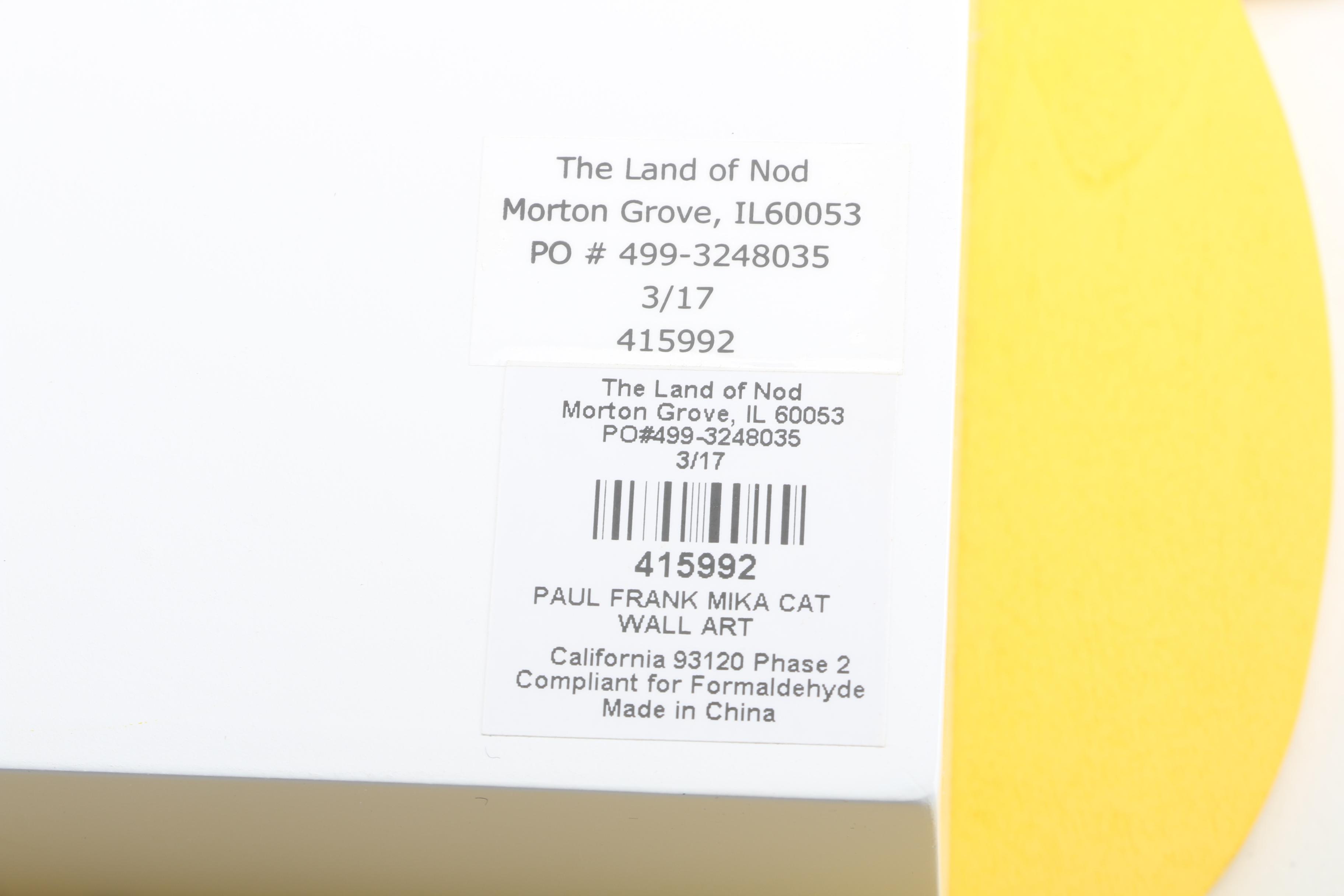 Paul Frank "Mika Cat" and "Julius" Wall Art from Land of Nod