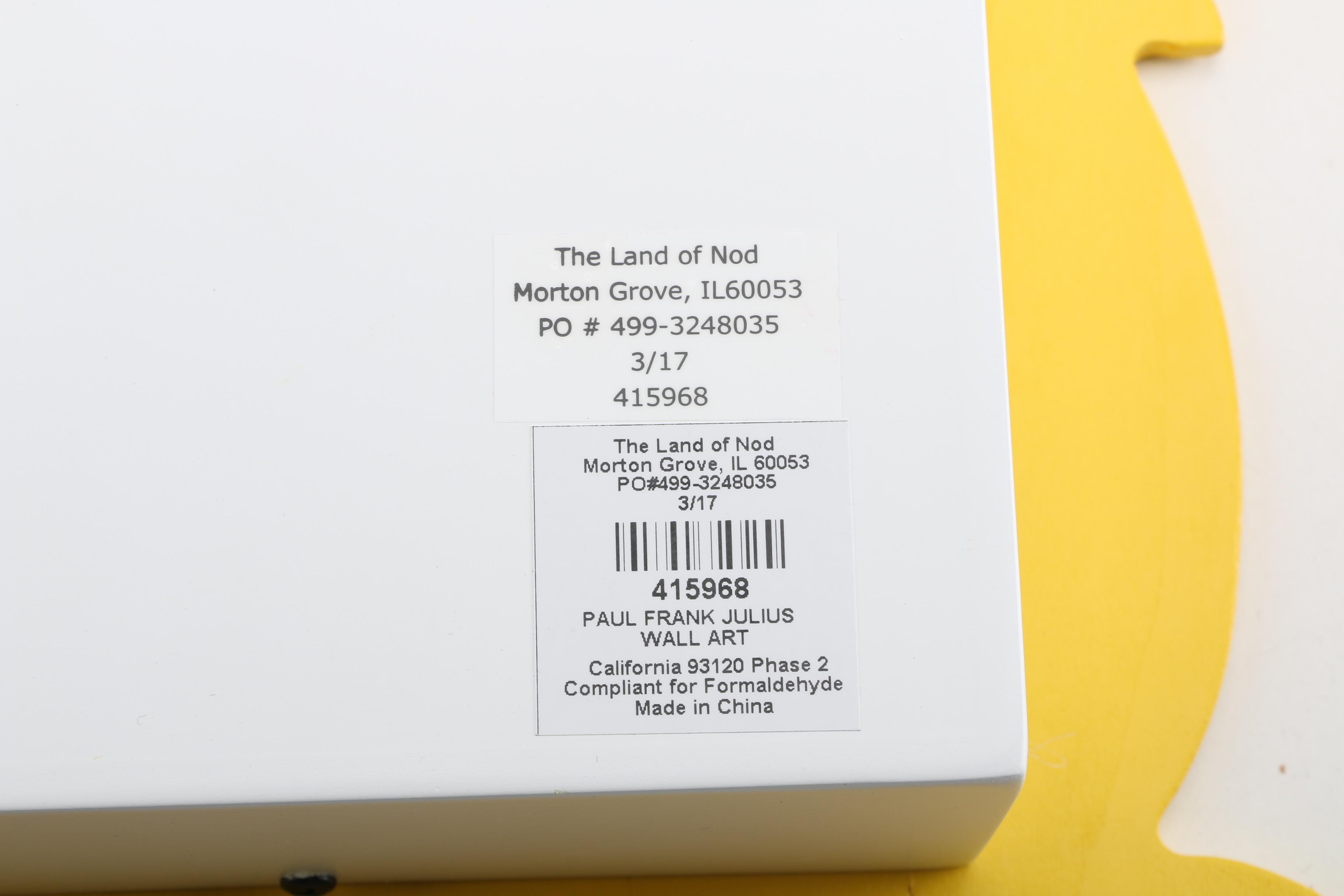 Paul Frank "Mika Cat" and "Julius" Wall Art from Land of Nod