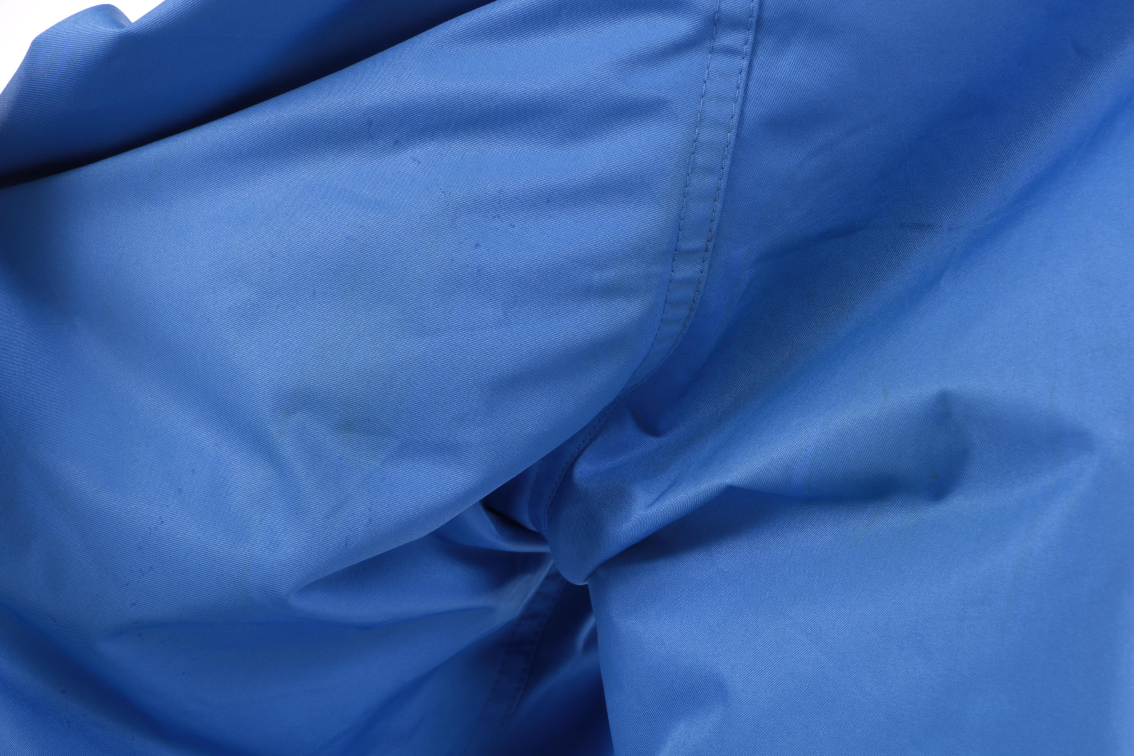 Women's Obermeyer Blue and Black Nylon Ski Suit with Removable Hood