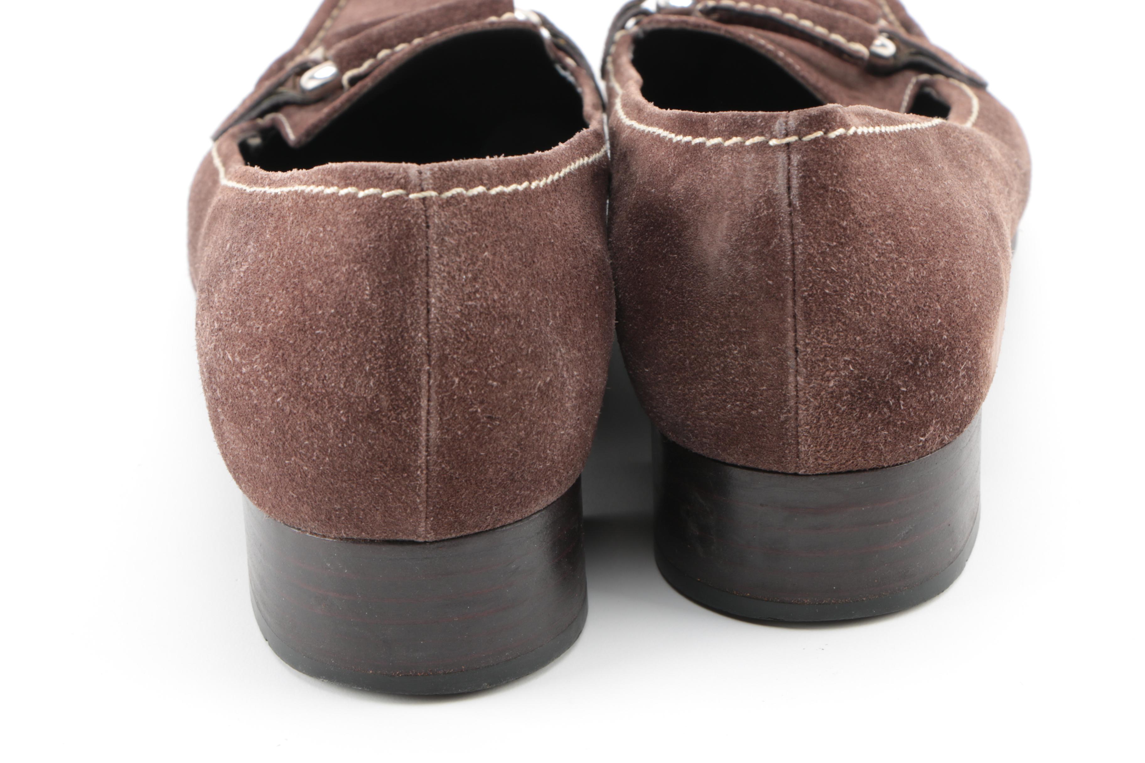 Women's Prada Suede Loafers