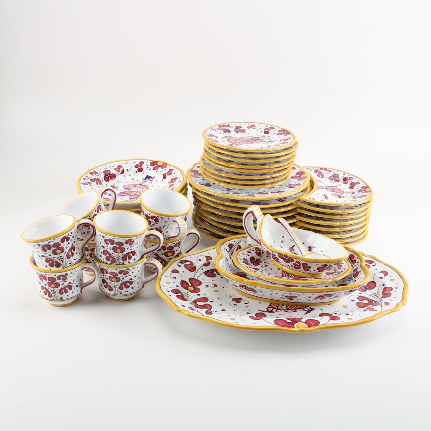 Grazia Deruta Italian Faïence Tableware Set