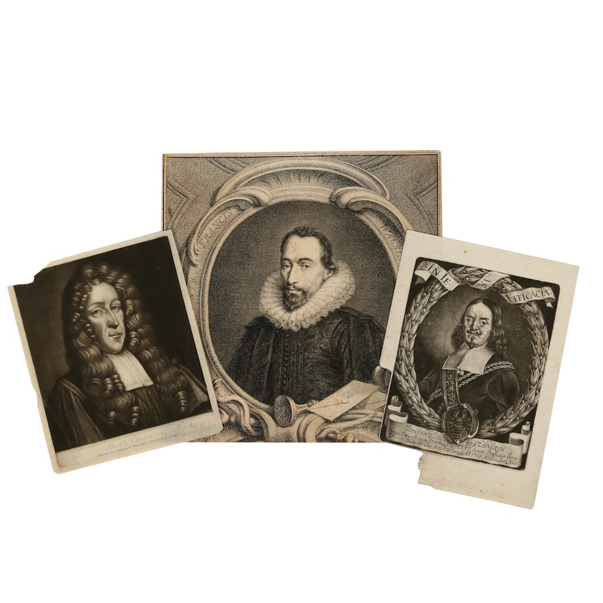 Intaglio Prints of Portraits