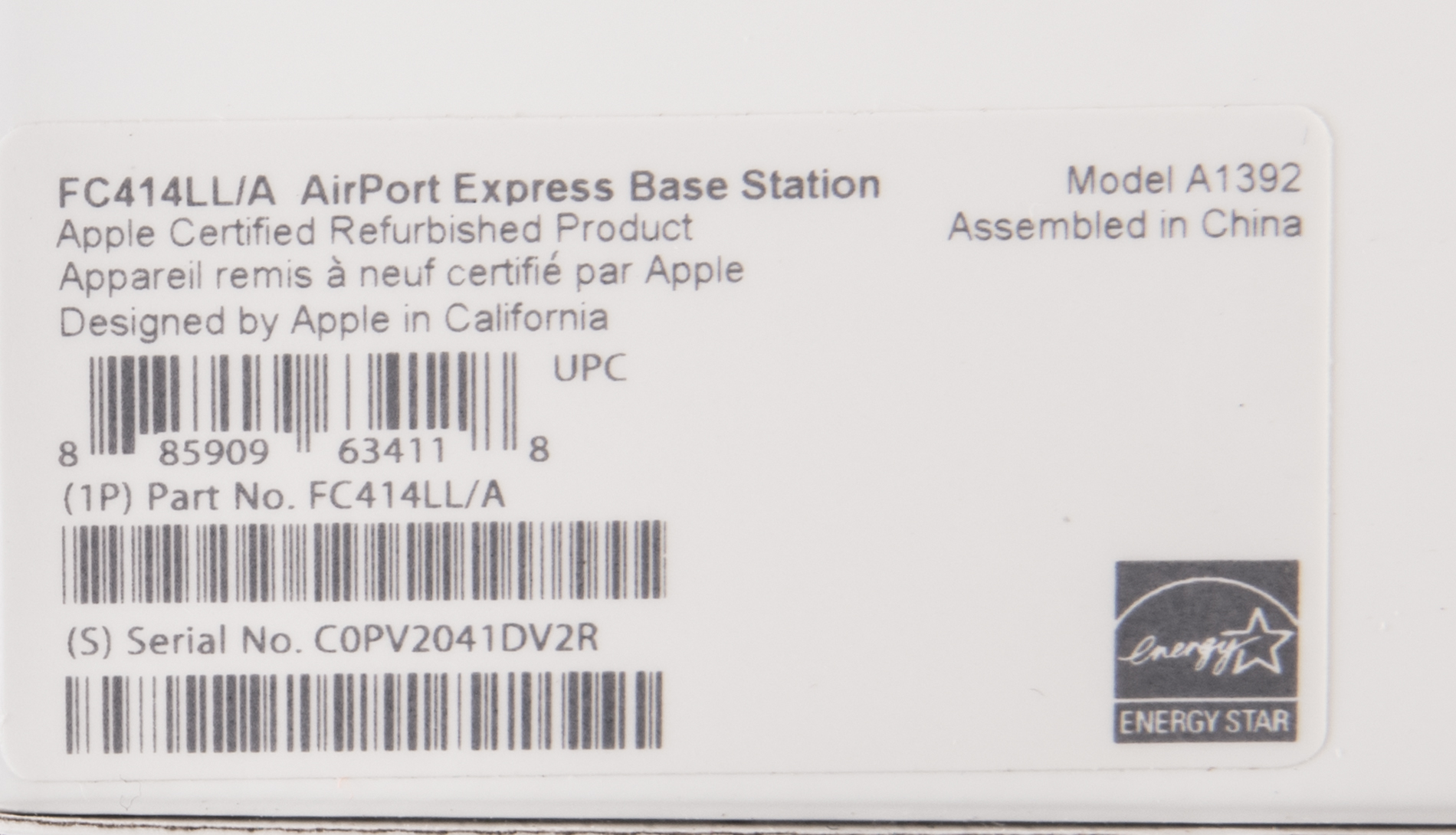 Apple AirPort Express Wifi, 85 W MagSafe 2 Power Adapter, and Wireless Keyboard