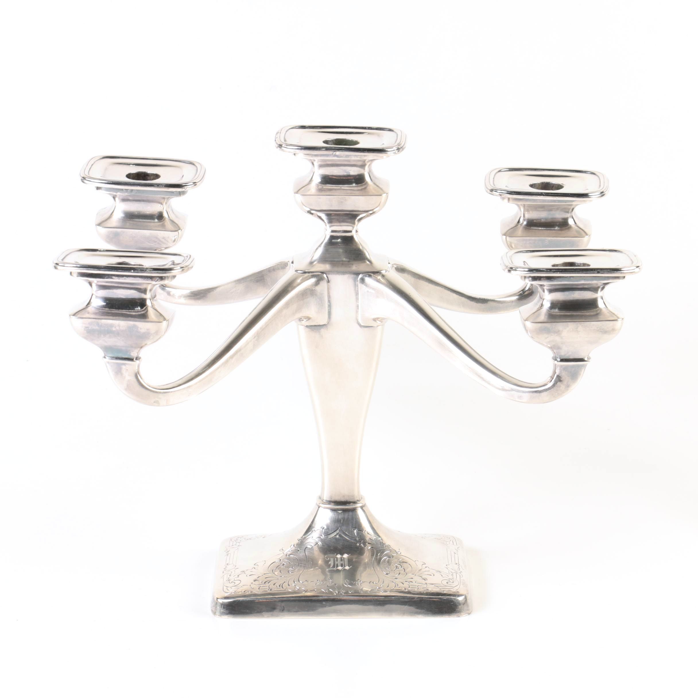Meriden Britannia Co. Modern Silver Plate Candelabrum