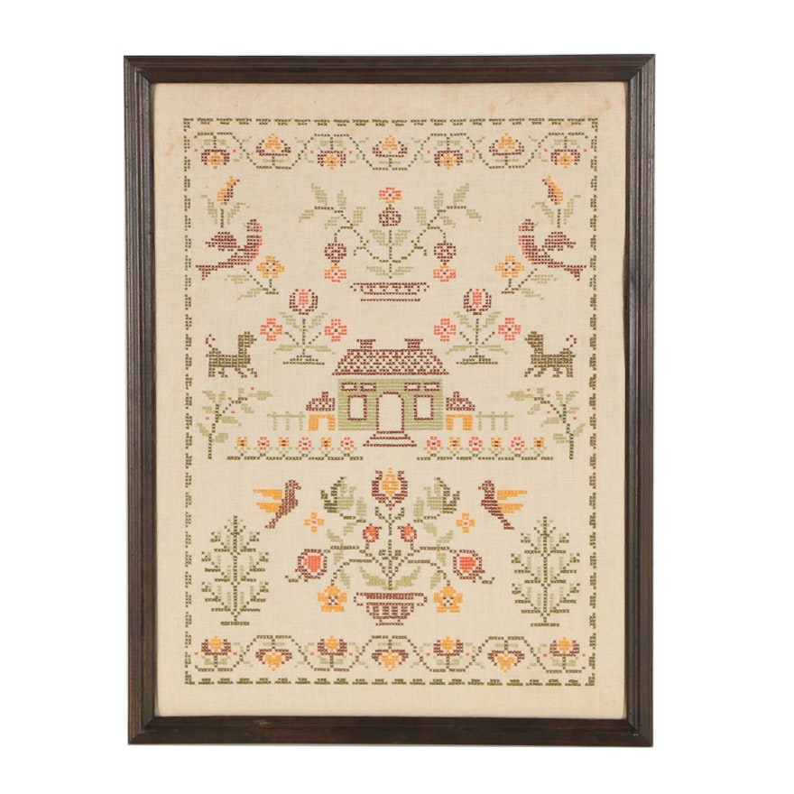 Cross-Stitch Decorative Textile