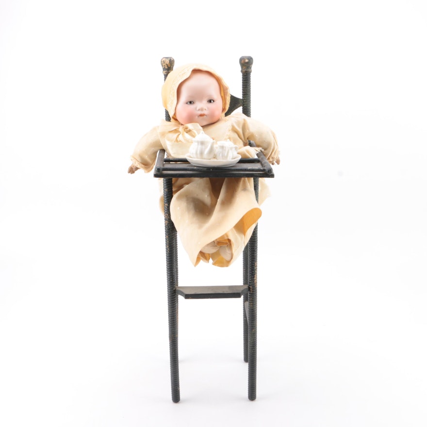 Marseilles Doll with High Chair